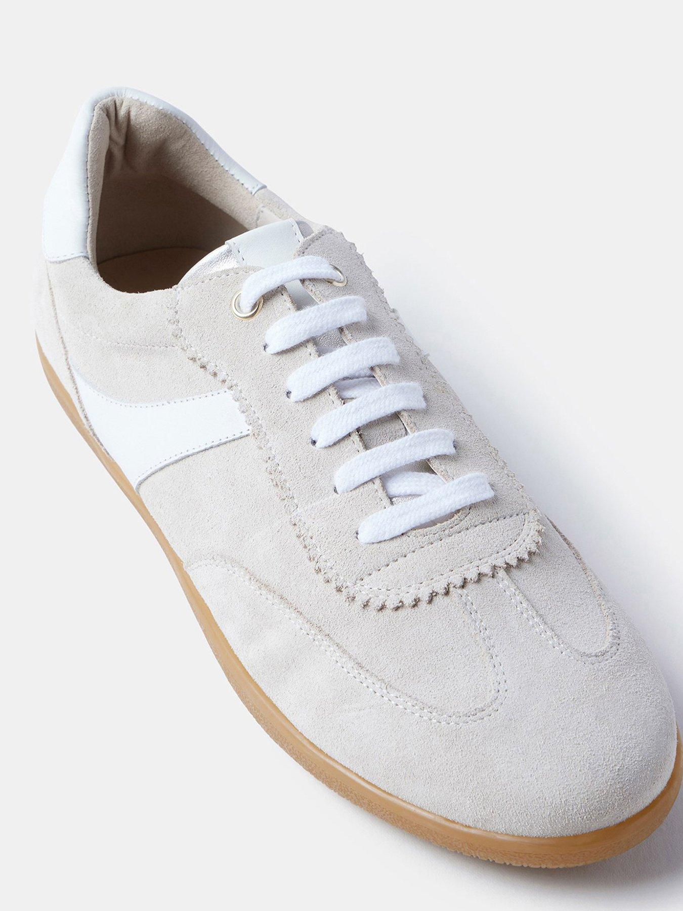  image of mint-velvet-ace-neutral-suede-trainers