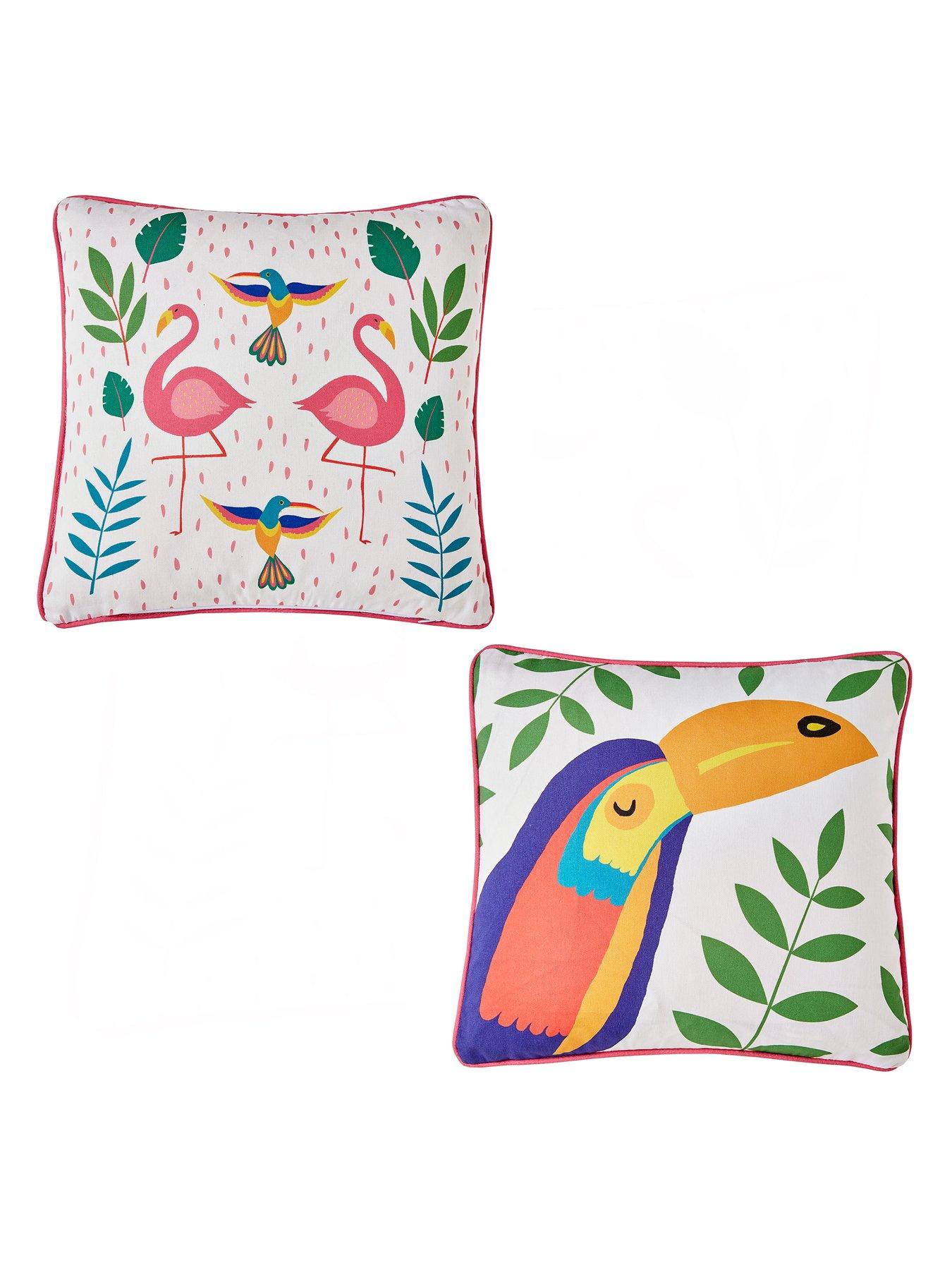  image of fusion-tropical-flamingo-outdoor-cushion
