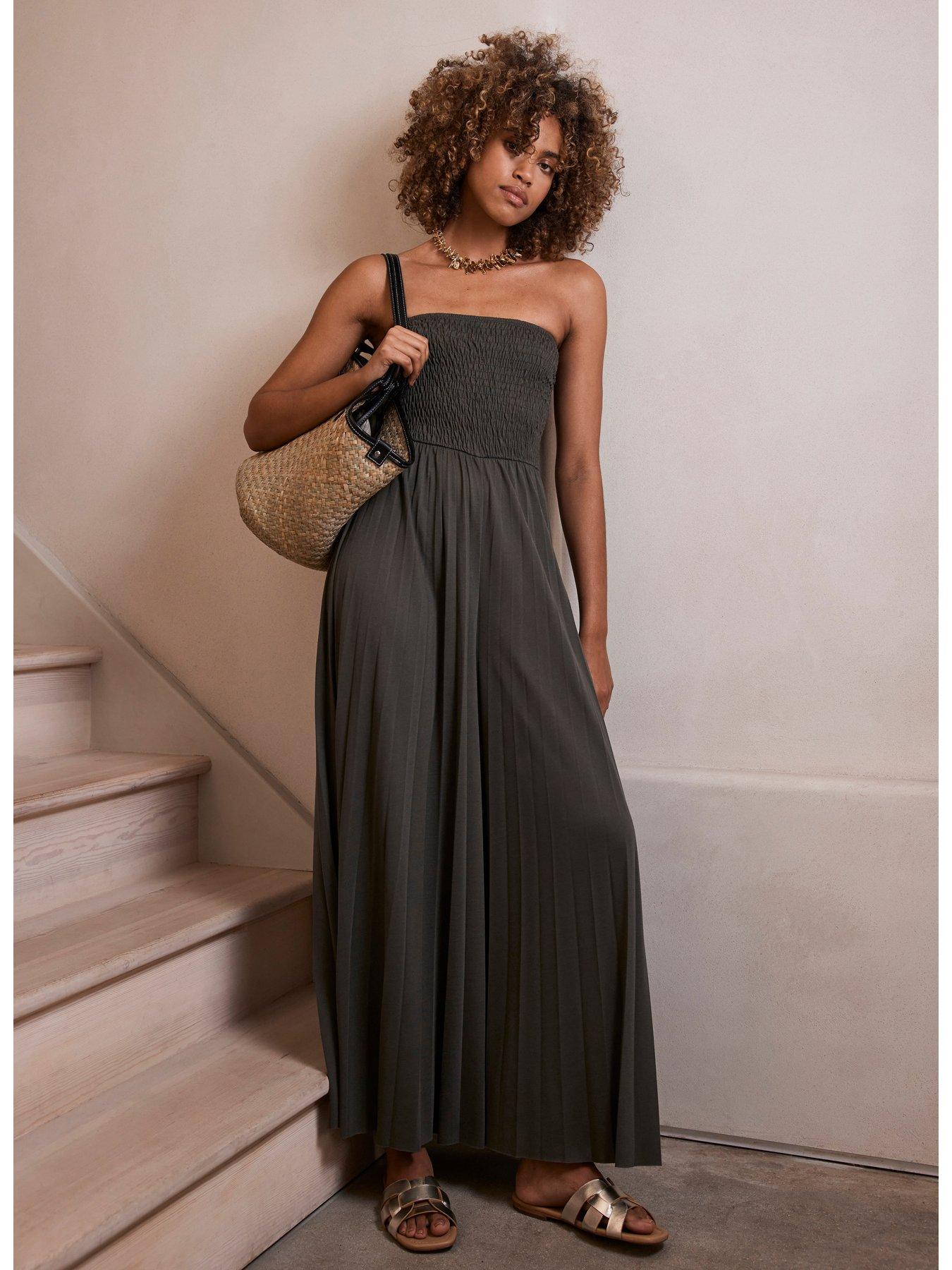 Mint Velvet Pleated Bandeau Jumpsuit littlewoods