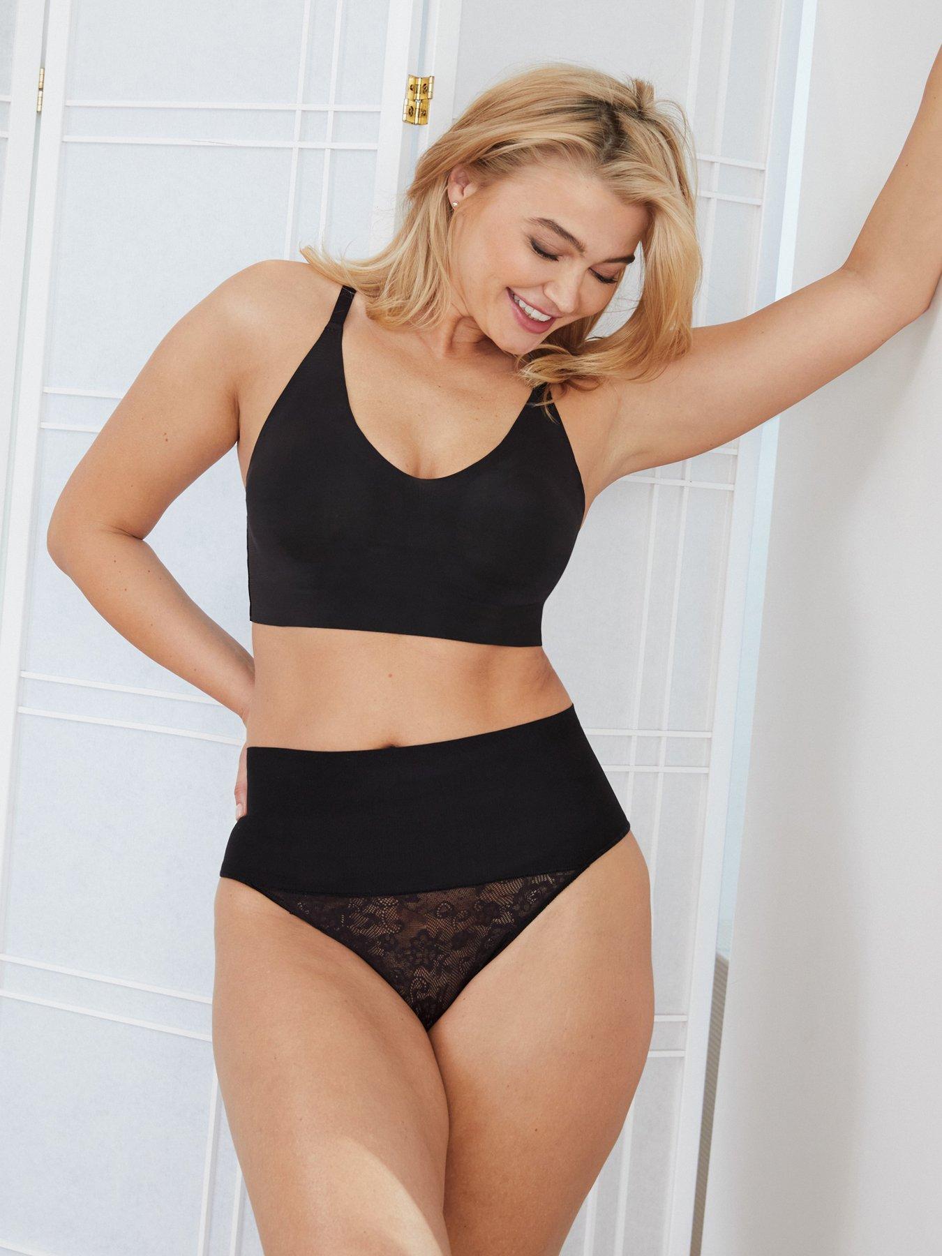 Maidenform Tame Your Tummy Shaping Thong - Black