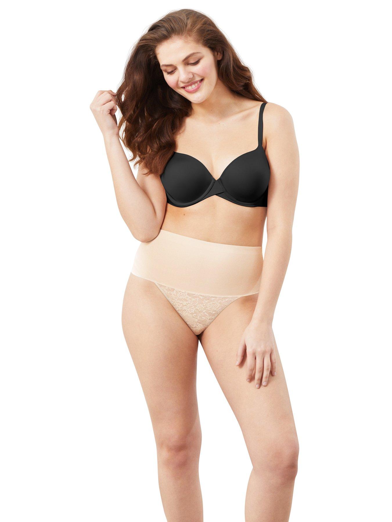  image of maidenform-tame-your-tummy-shaping-thong-beige