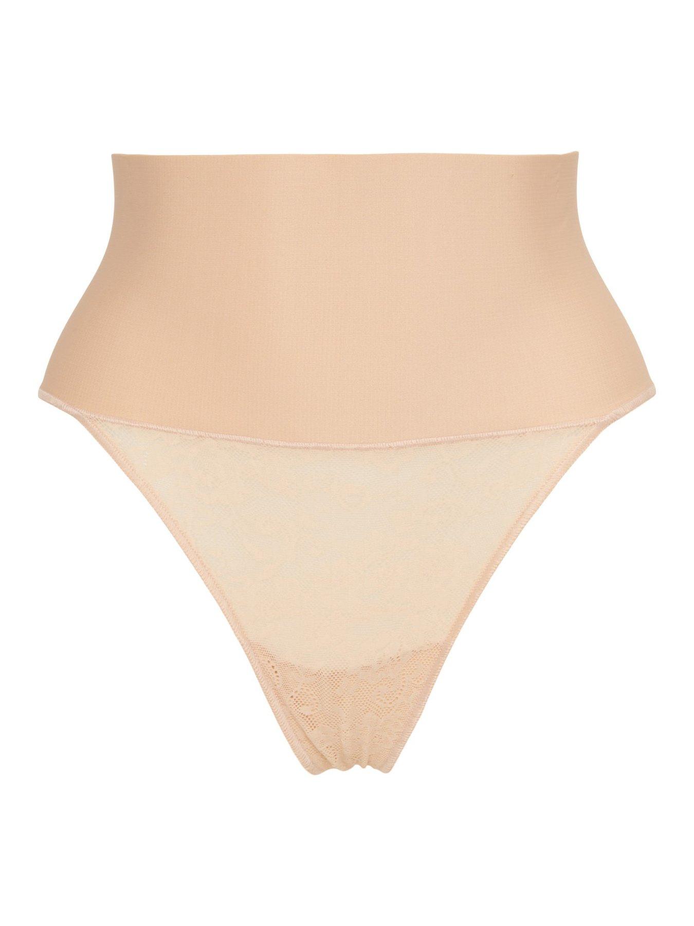  image of maidenform-tame-your-tummy-shaping-thong-beige