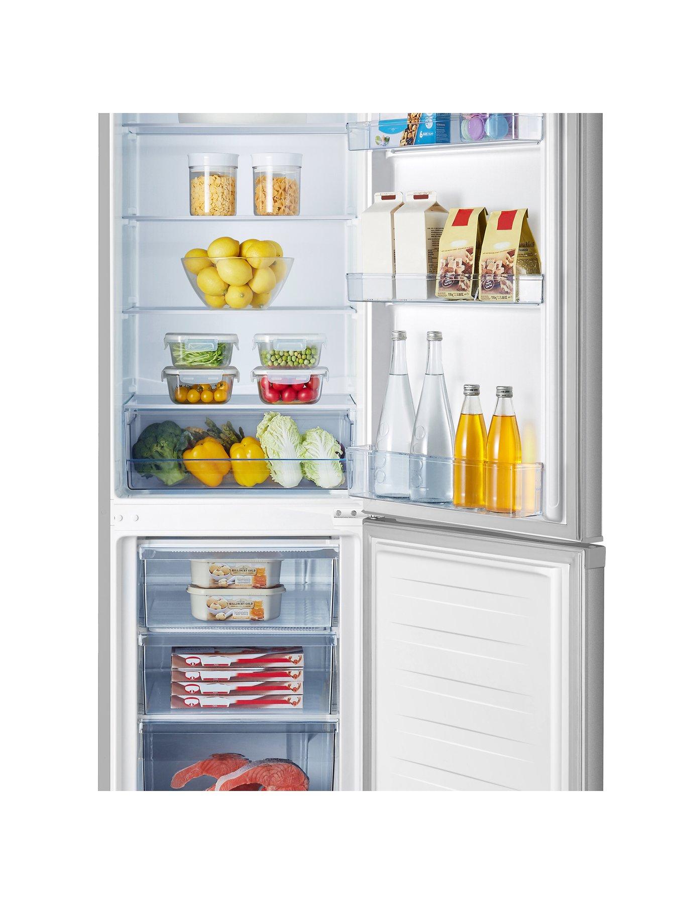  image of fridgemaster-mc55265es-7030-freestanding-fridge-freezer-silver