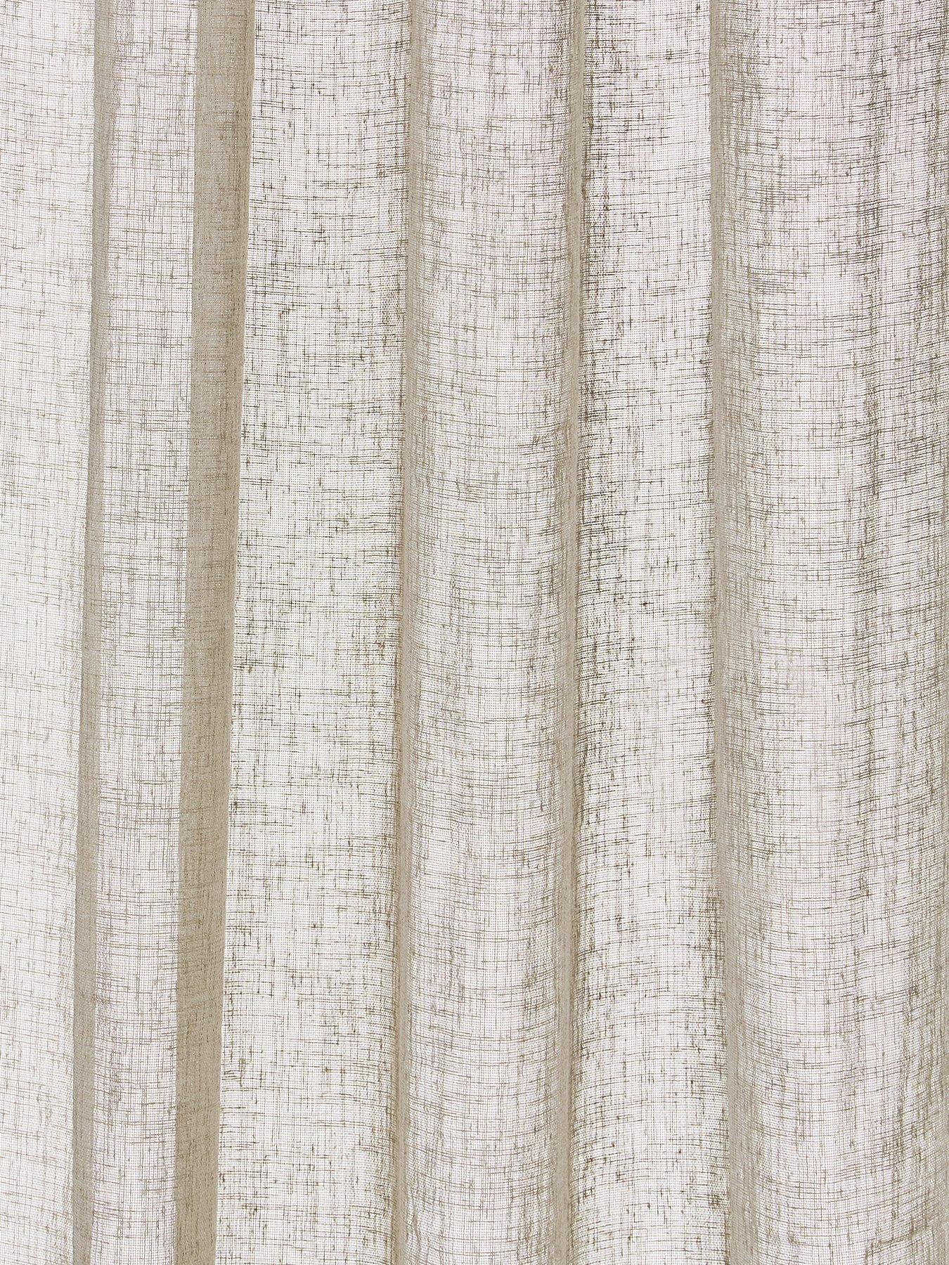  image of very-home-kos-textured-eyelet-voile-curtains