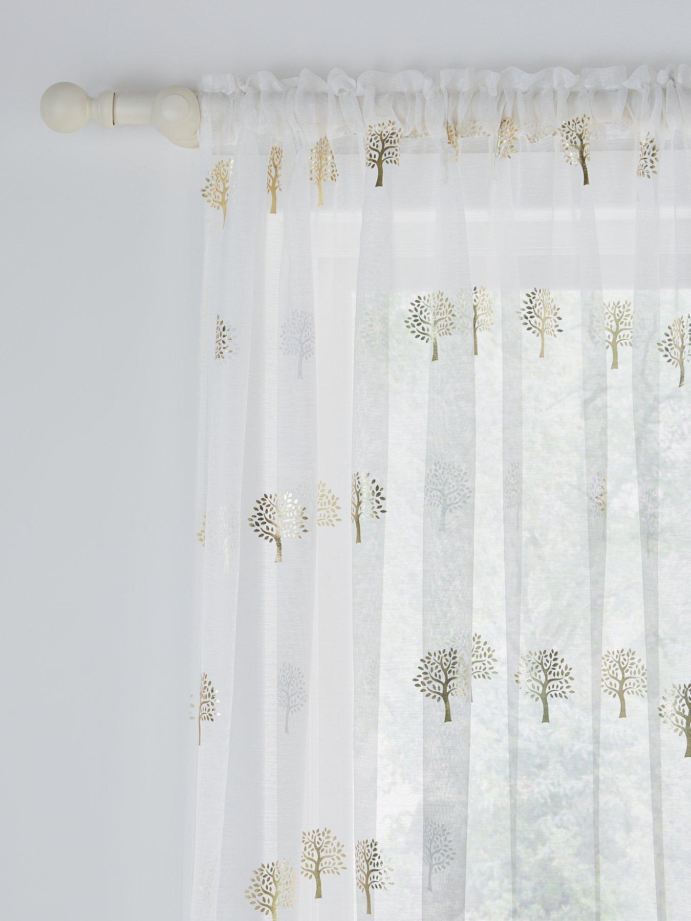  image of very-home-linden-slot-top-voile-curtainsnbsp