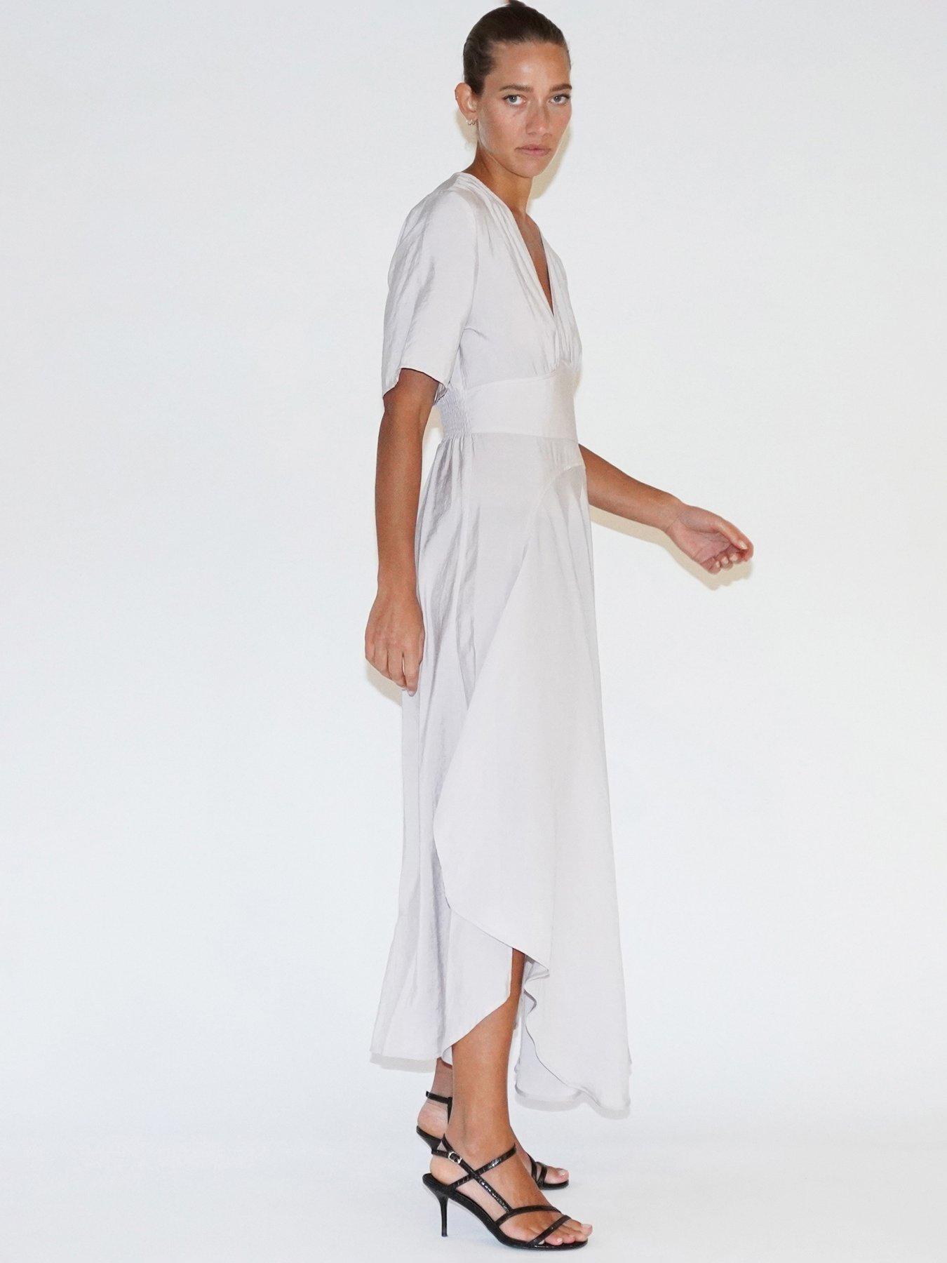  image of religion-handkerchief-hem-maxi-dress-white