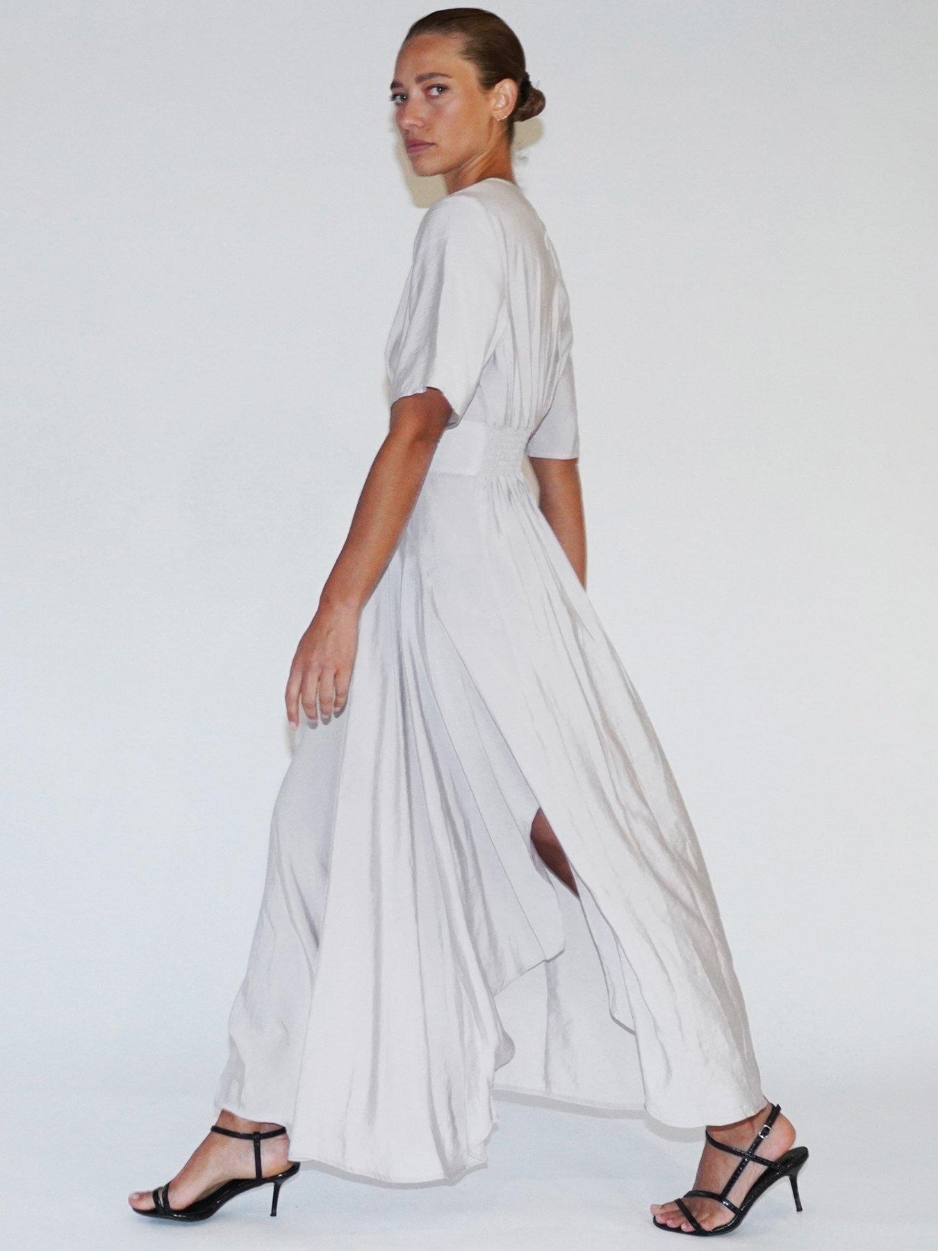  image of religion-handkerchief-hem-maxi-dress-white