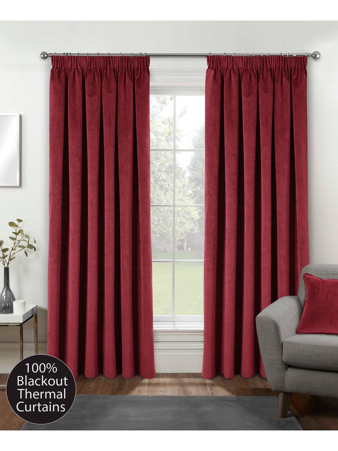 The Very Collection Cambridge Blackout Pencil Pleat Curtains