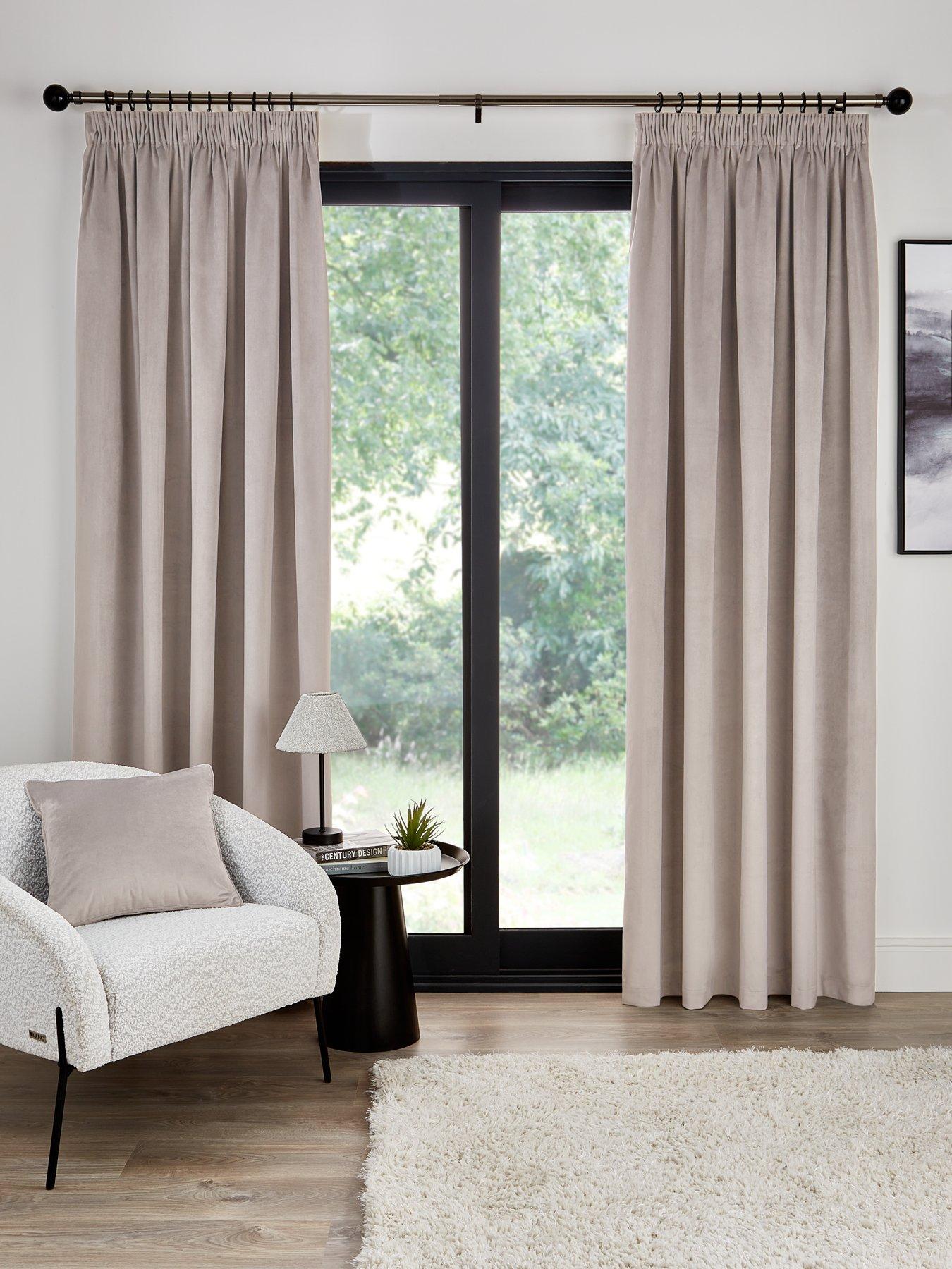 Thermal Velour Eyelet Lined Curtains