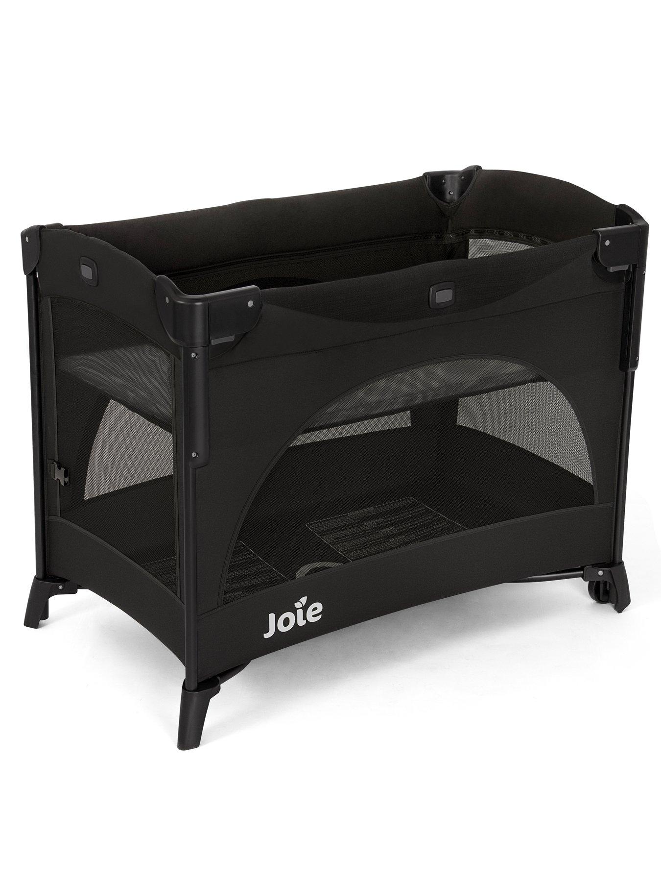 Image 1 of 8 of Joie Kubbie Sleep Travel Cot- Shale