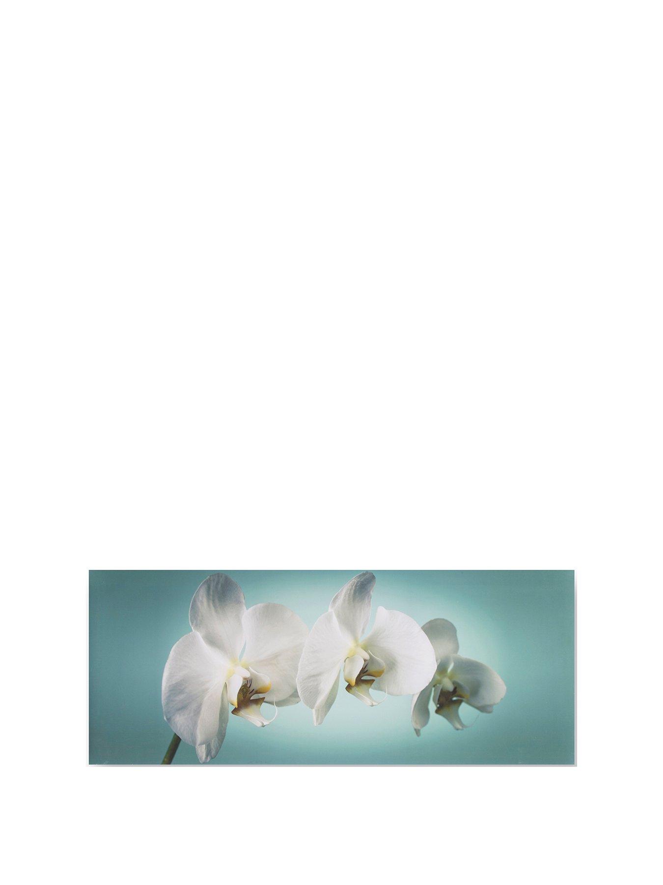  image of art-for-the-home-teal-orchid-canvas
