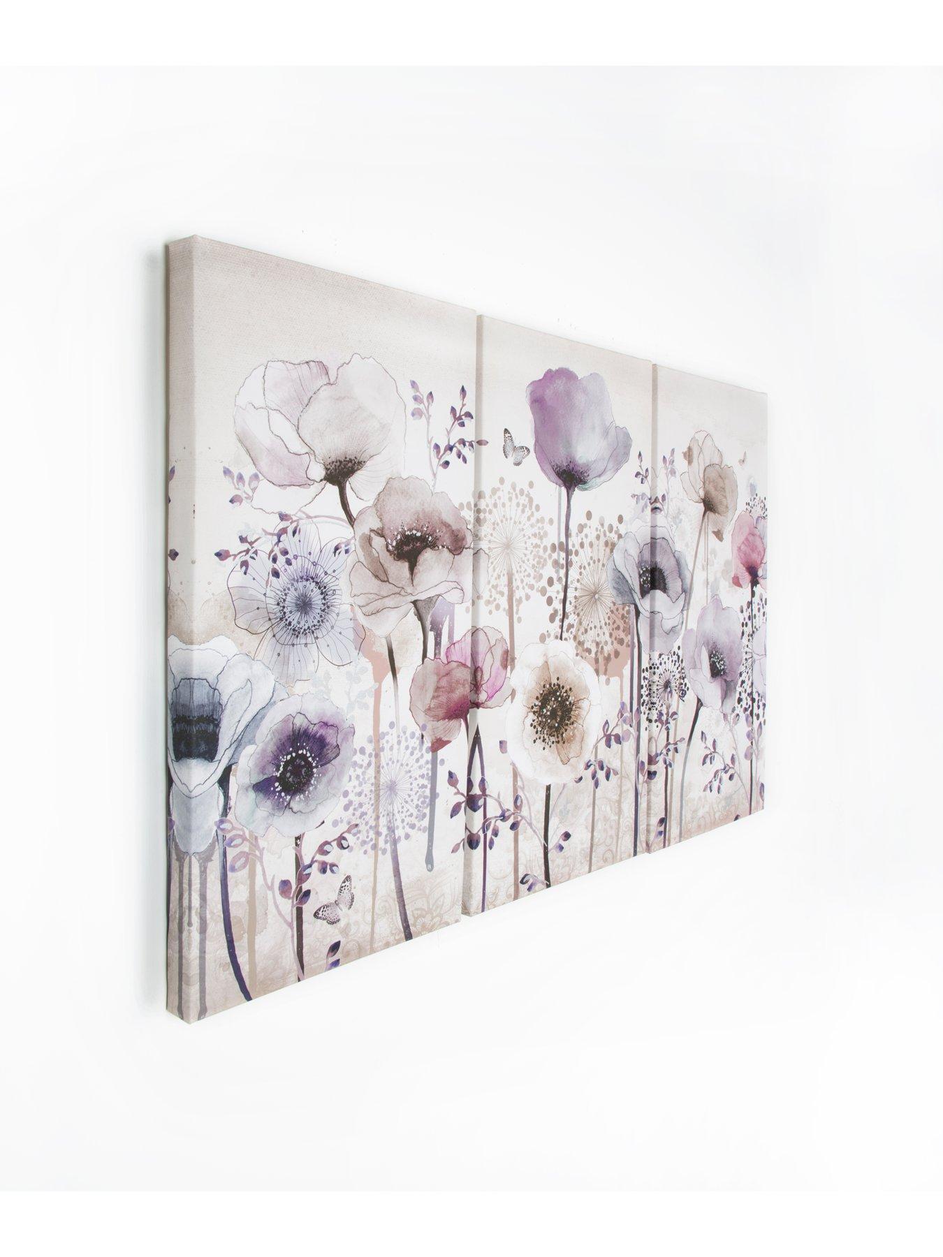  image of art-for-the-home-classic-poppy-trio-canvases