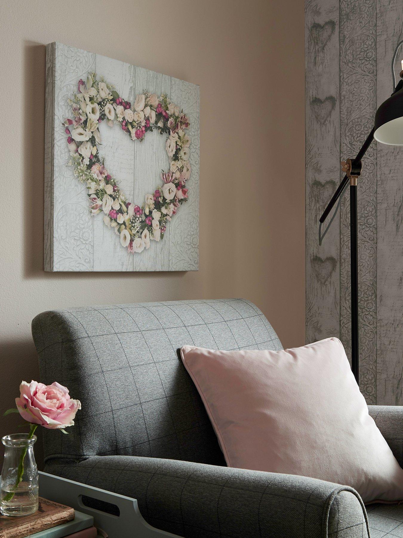 undefined Floral Heart Canvas