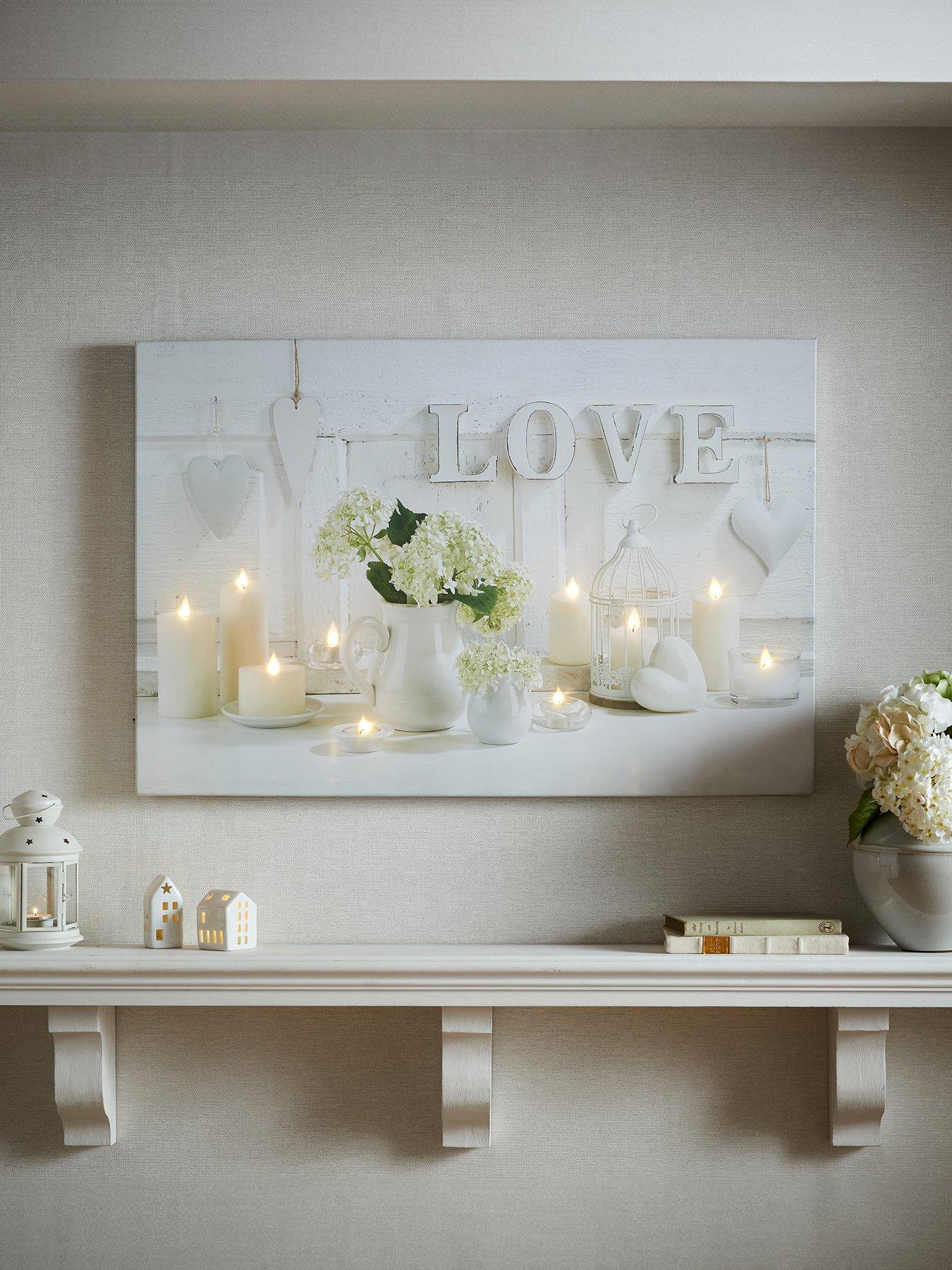 undefined Hearts  &  Love LED Canvas