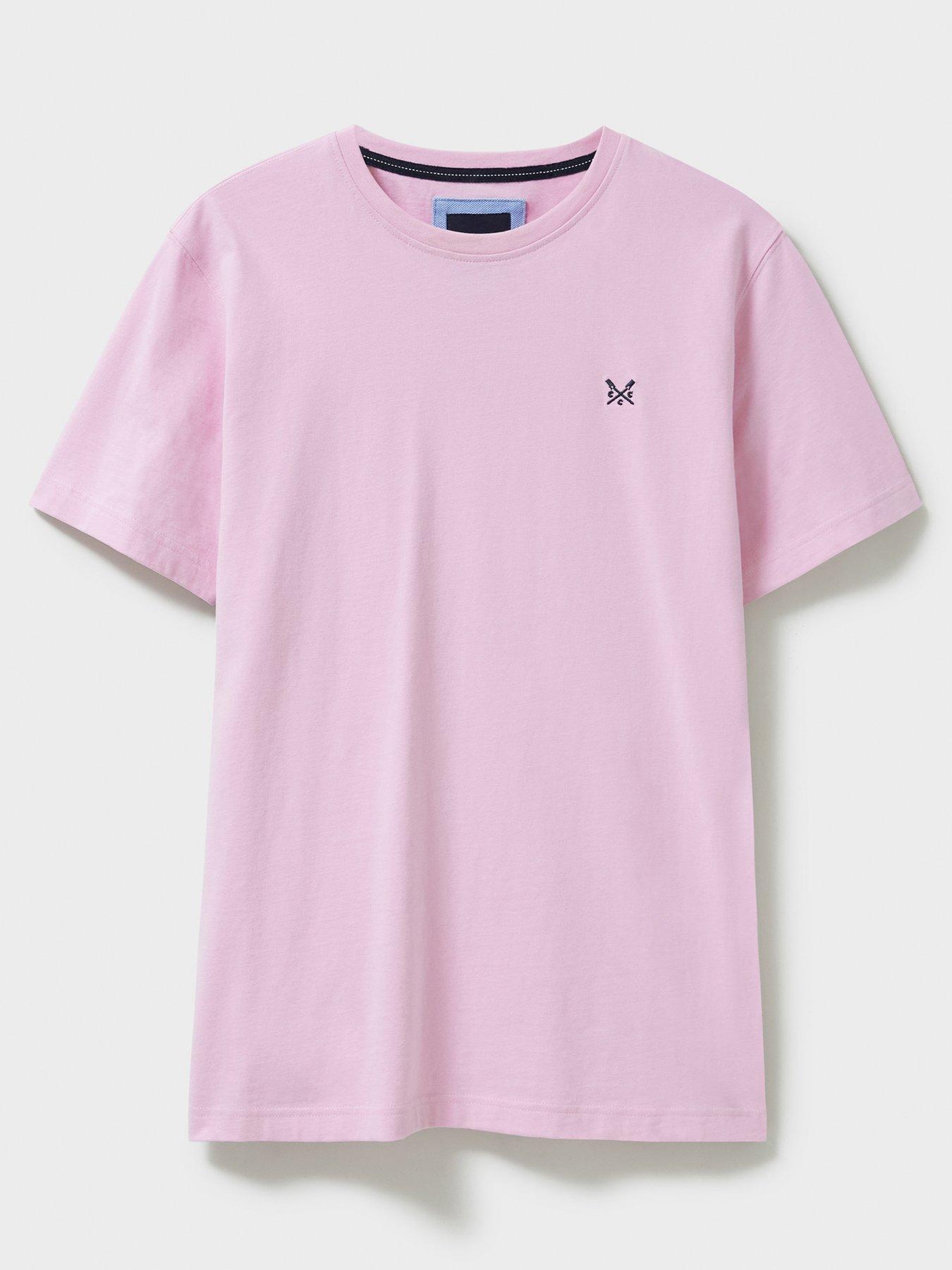  image of crew-clothing-crew-classic-t-shirt-light-pink