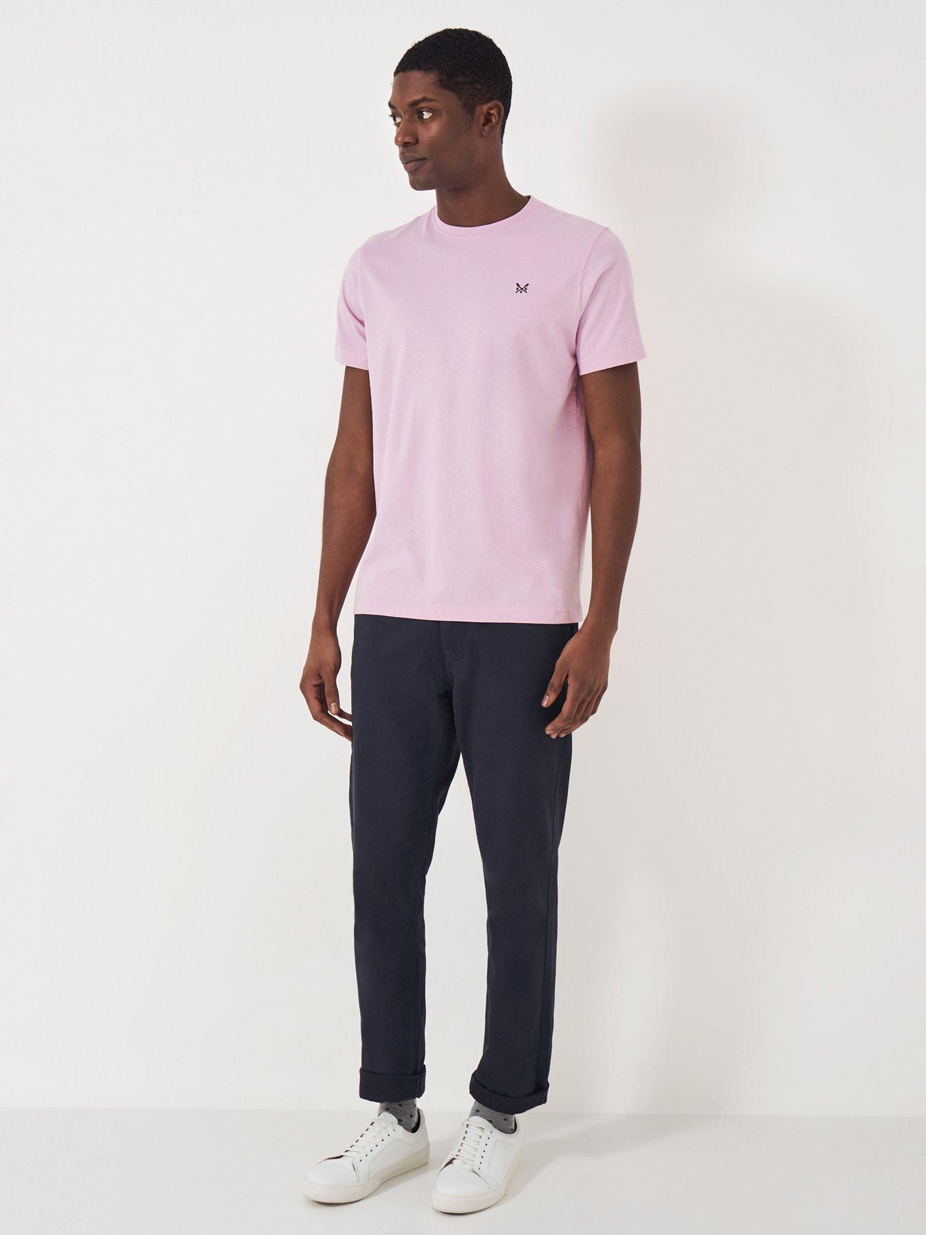  image of crew-clothing-crew-classic-t-shirt-light-pink