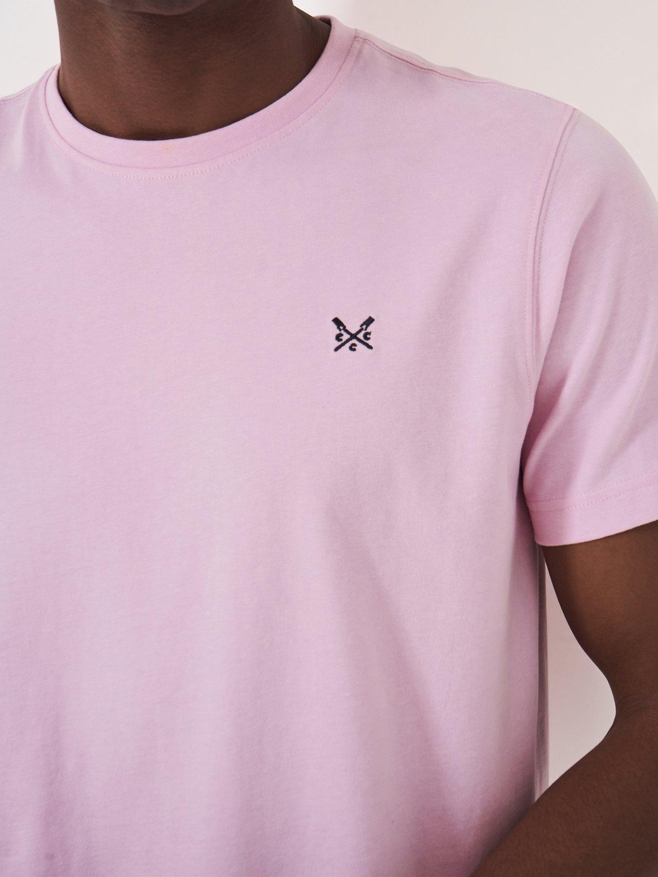  image of crew-clothing-crew-classic-t-shirt-light-pink