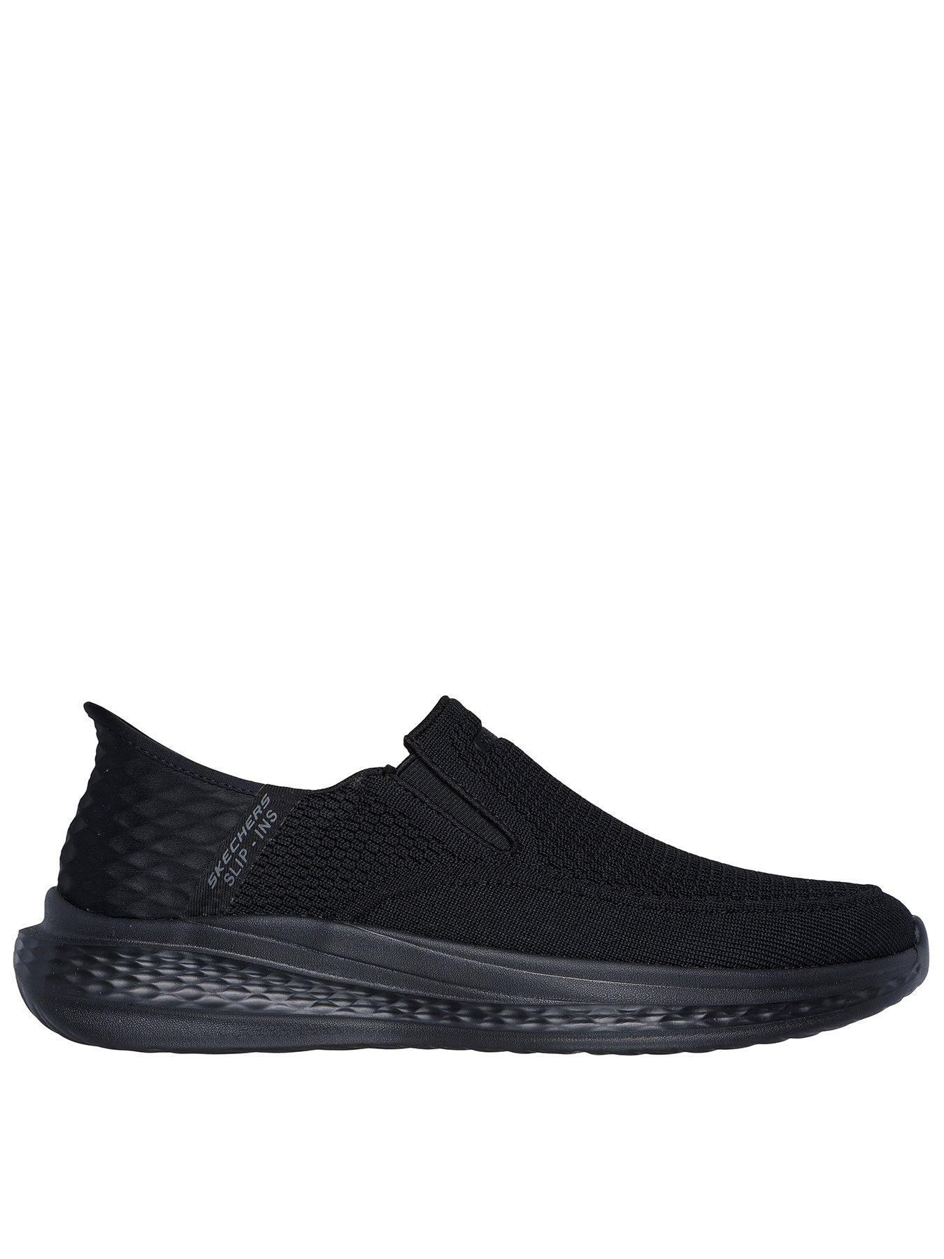 skechers-slip-ins-slade-dual-gore-trainers-black-knitted-mesh
