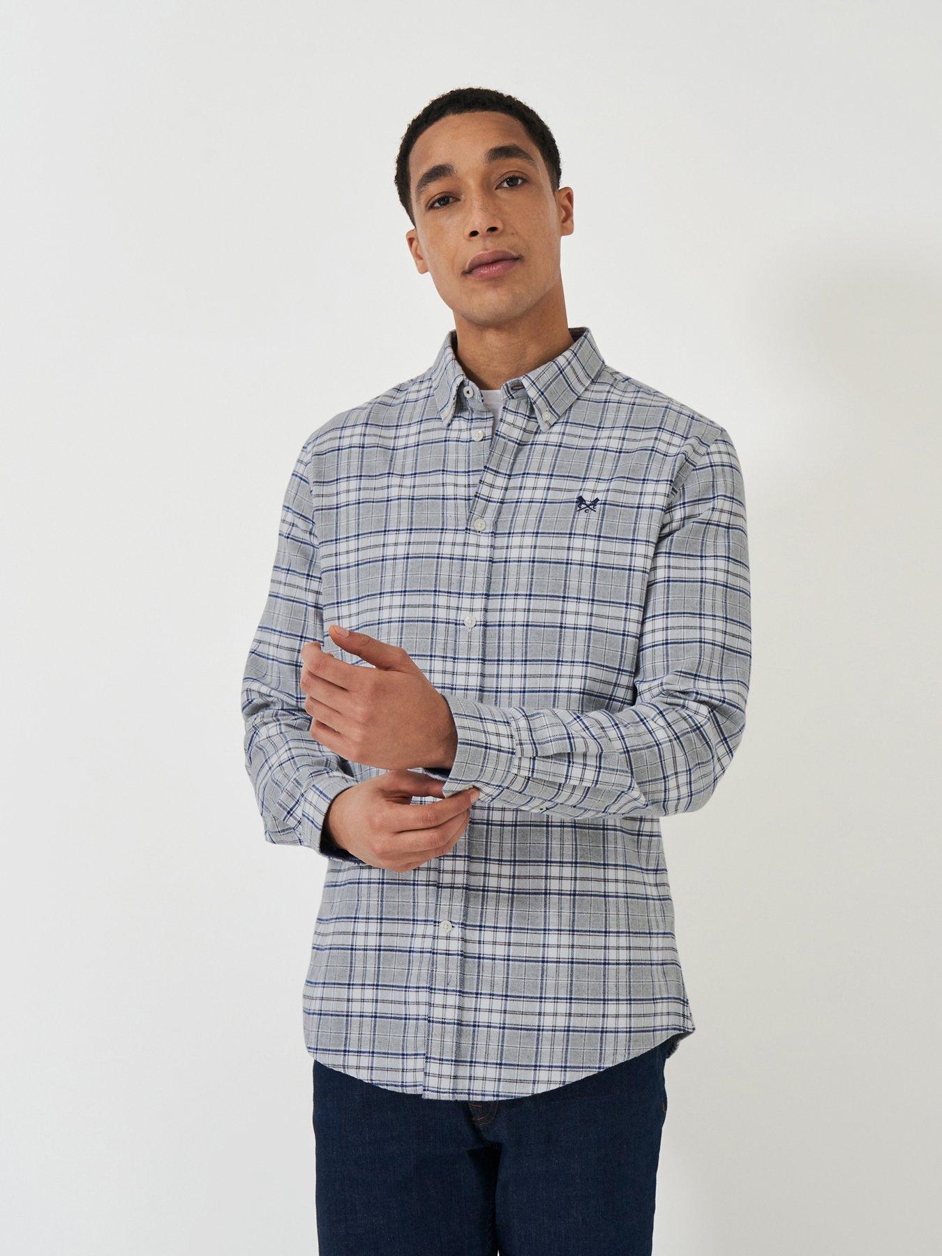 crew-clothing-anderson-marl-flannel-long-sleeve-shirt-navy