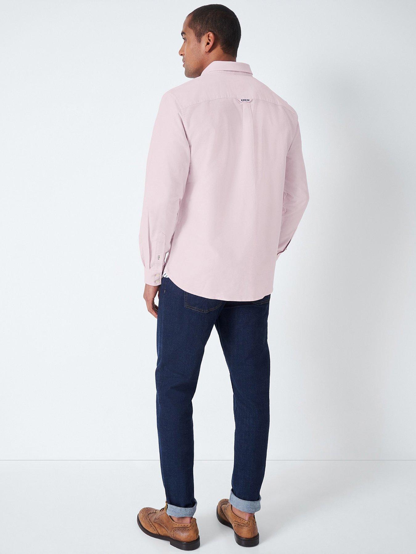  image of crew-clothing-crew-classic-oxford-shirt-light-pink