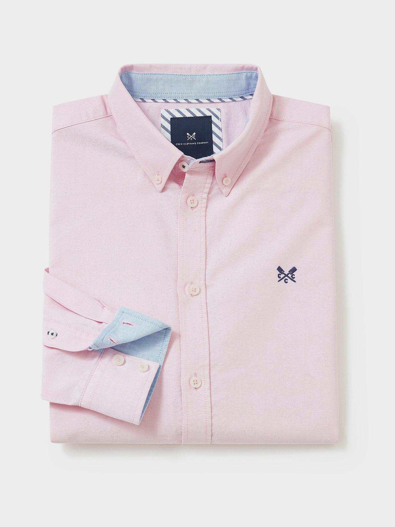  image of crew-clothing-crew-classic-oxford-shirt-light-pink