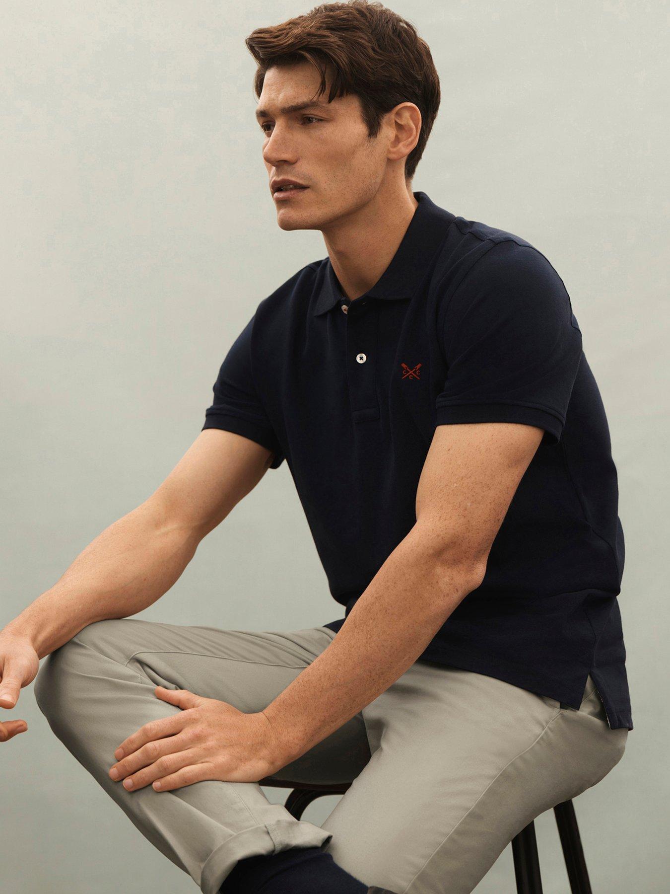 undefined Classic Pique Polo Shirt - Navy