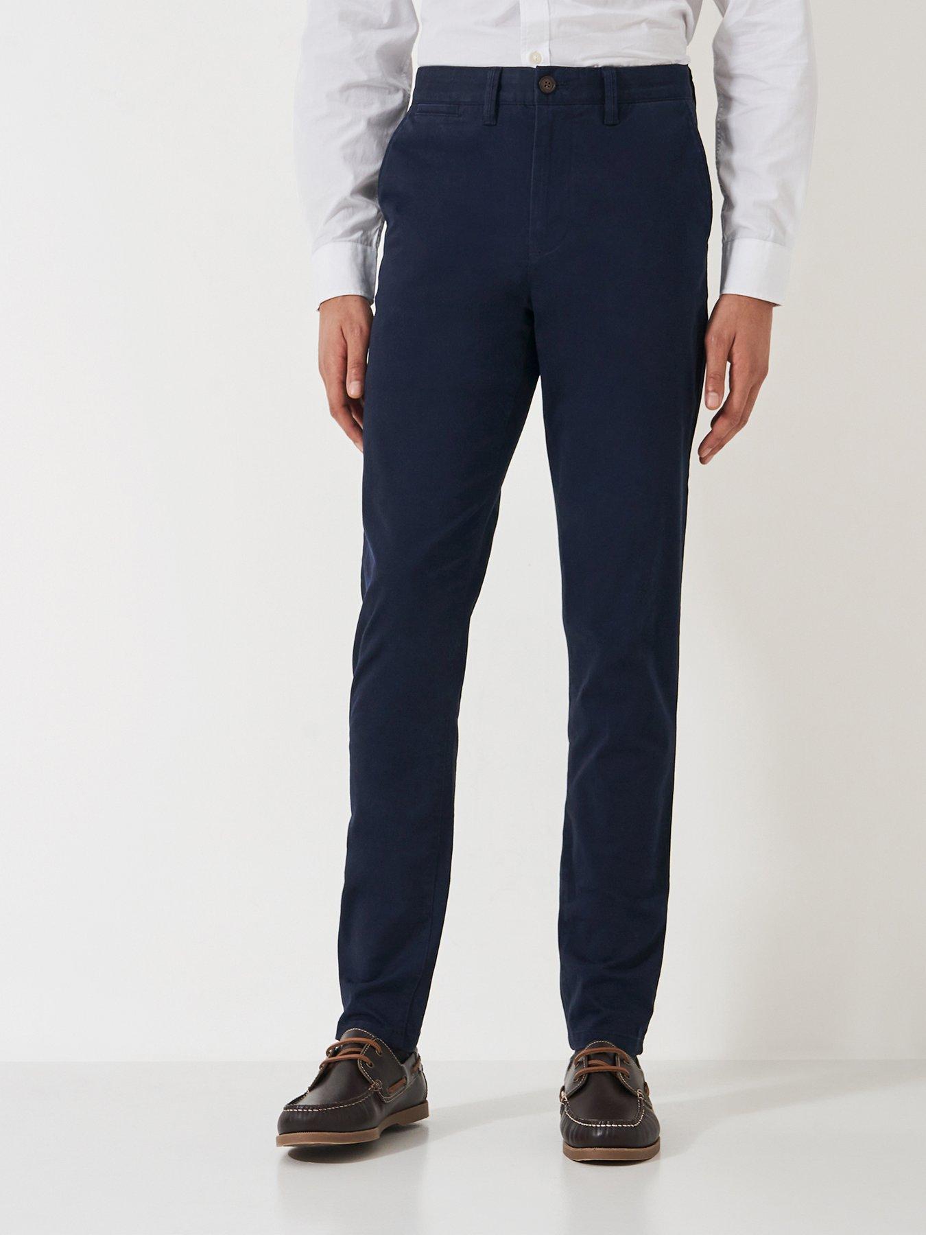 undefined Slim Fit Chinos - Navy