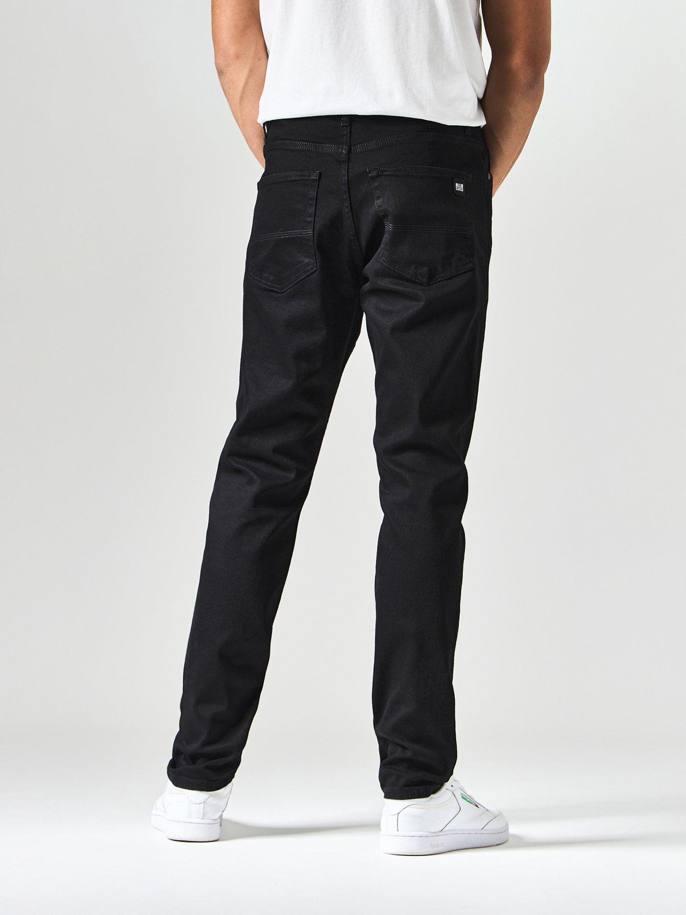  image of weekend-offender-tapered-fit-jeans-black