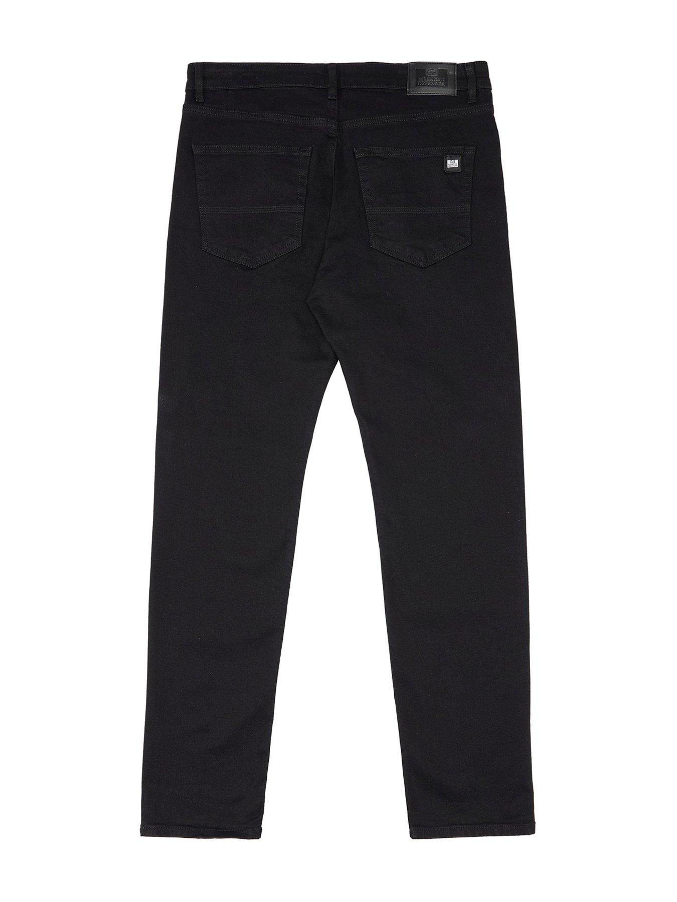  image of weekend-offender-tapered-fit-jeans-black