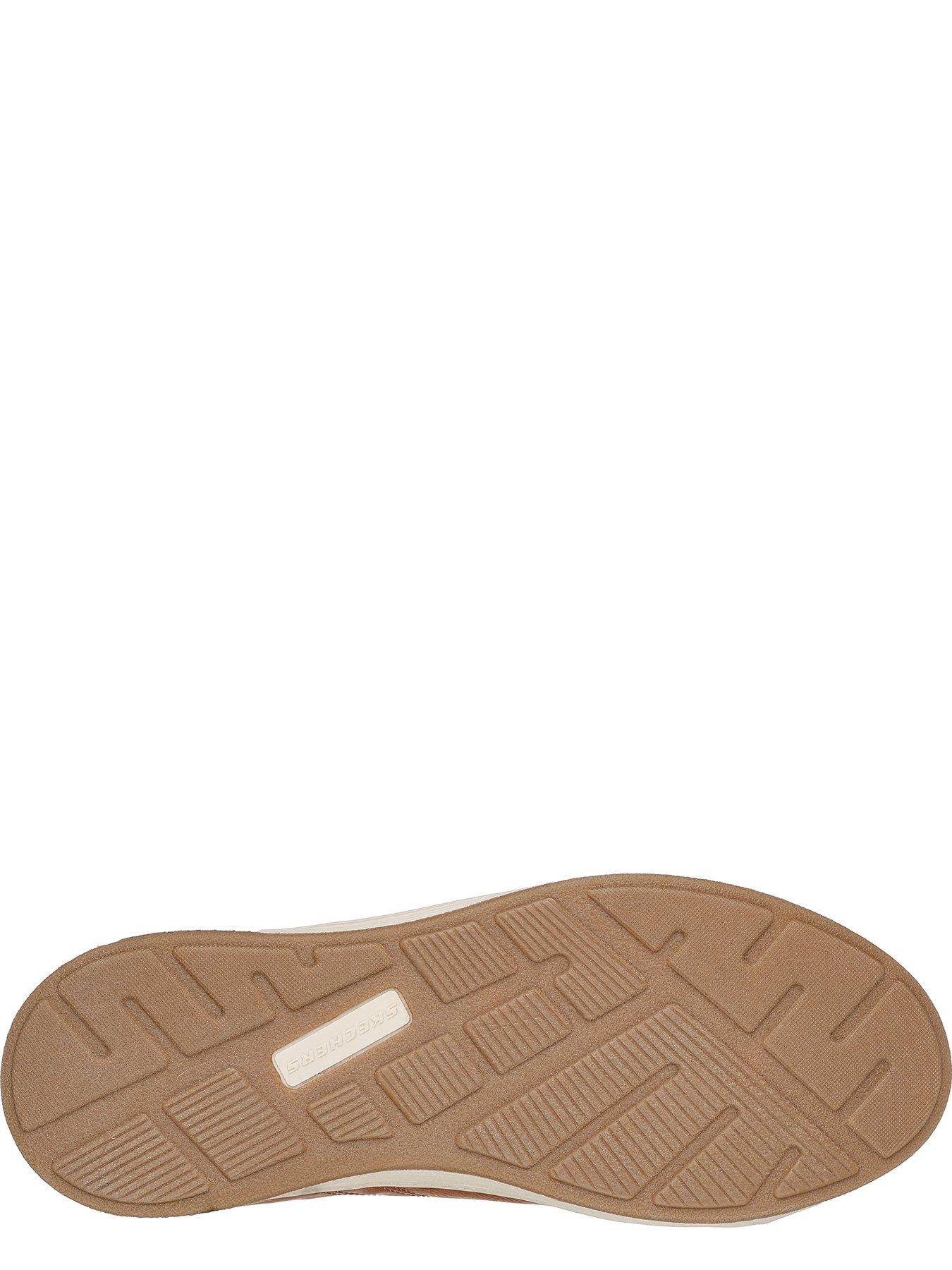  image of skechers-cavell-6-eyelet-lace-up-shoes-luggage-brown