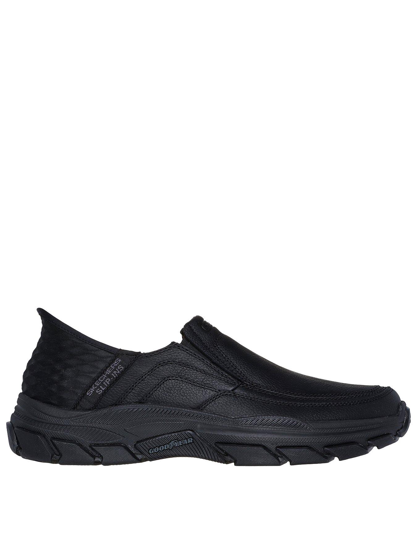 Respected Slip Ins Casual Slip On Shoes Black Leather