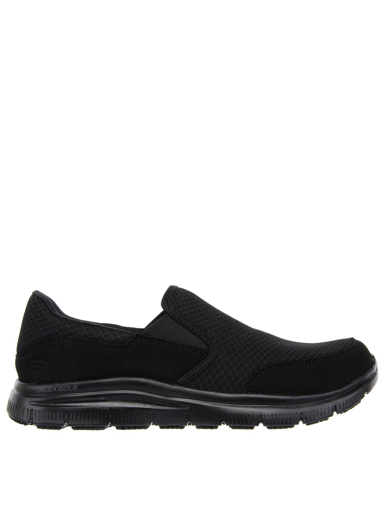 undefined Work Relaxed Fit Flex Advantage Slip Resistant Trainers - Black