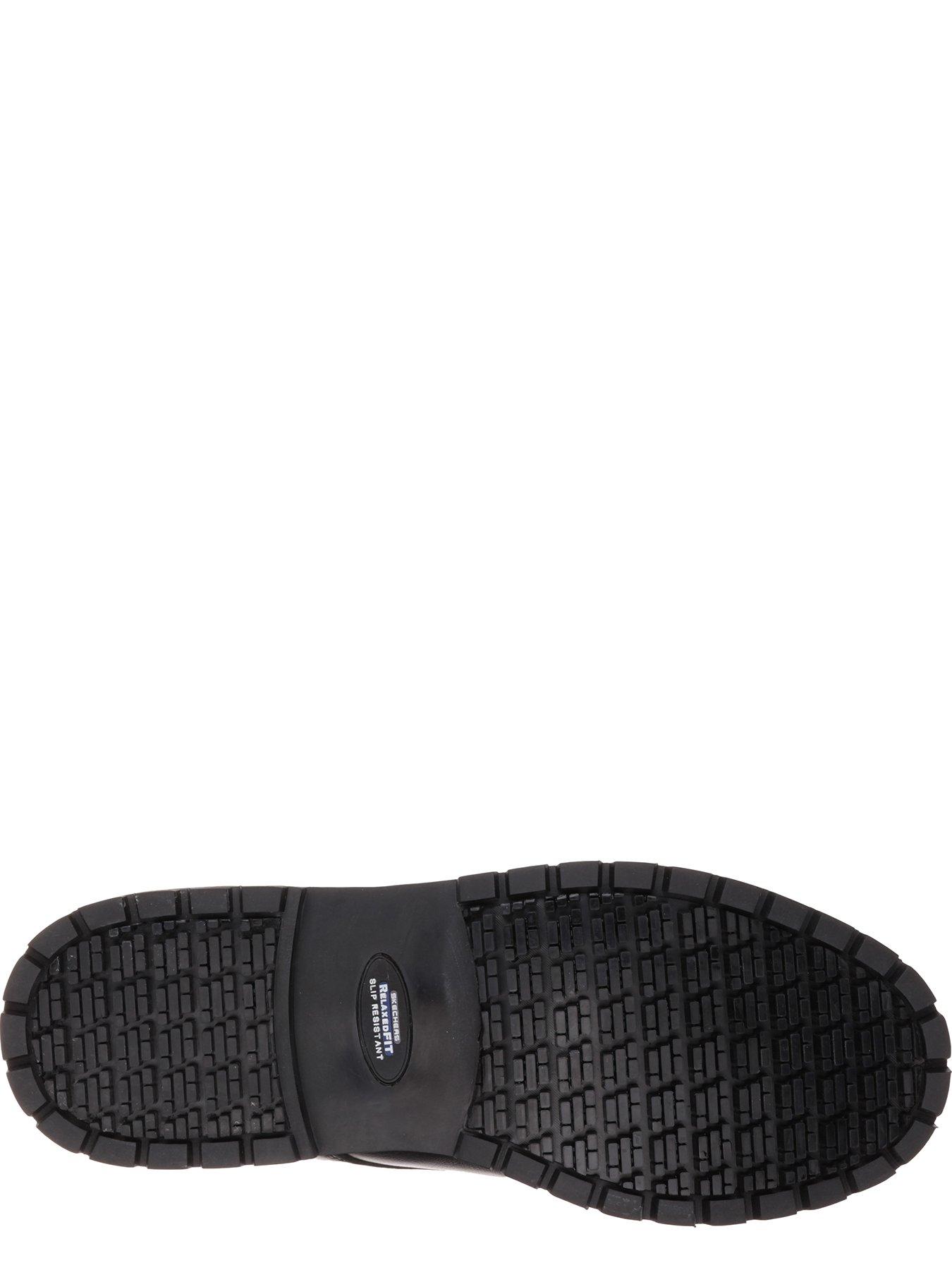  image of skechers-work-cottonwold-elks-derby-shoe-black