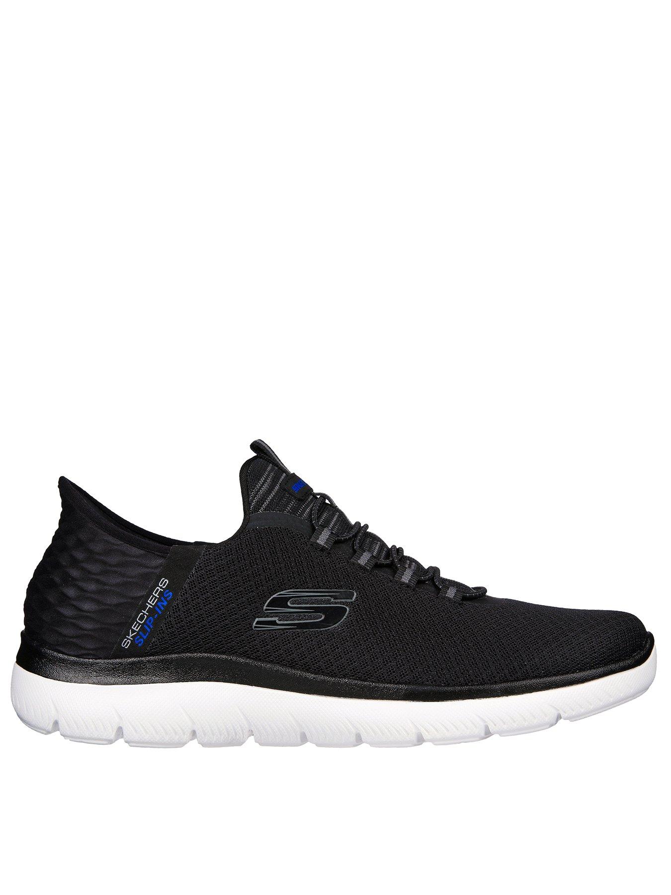 skechers-summits-slip-ins-trainers-black-mesh