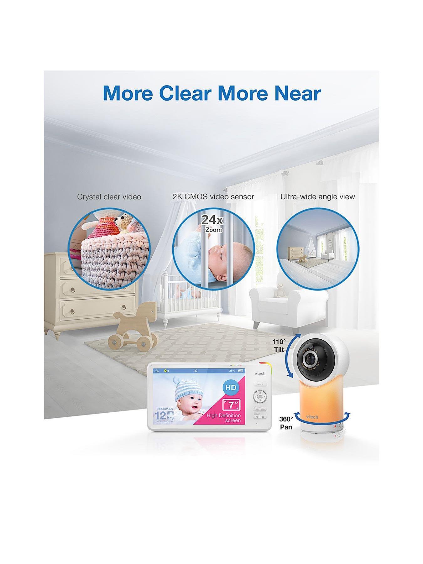 Image 3 of 7 of VTech RM7766HD 7" Smart Wi-Fi 1080p Pan and Tilt Baby Monitor