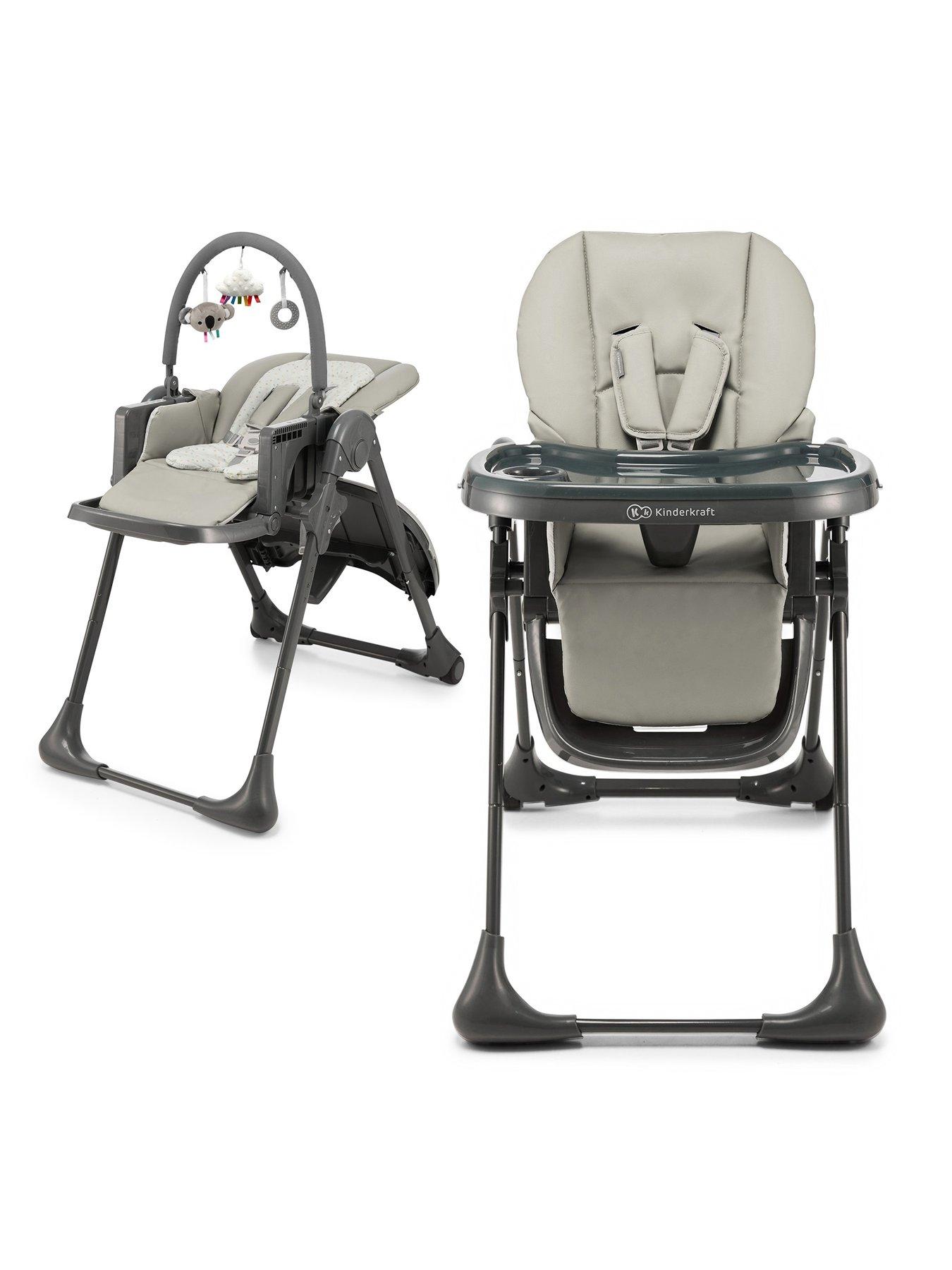 Kinderkraft Tummie Folding Feeding Highchair - Grey