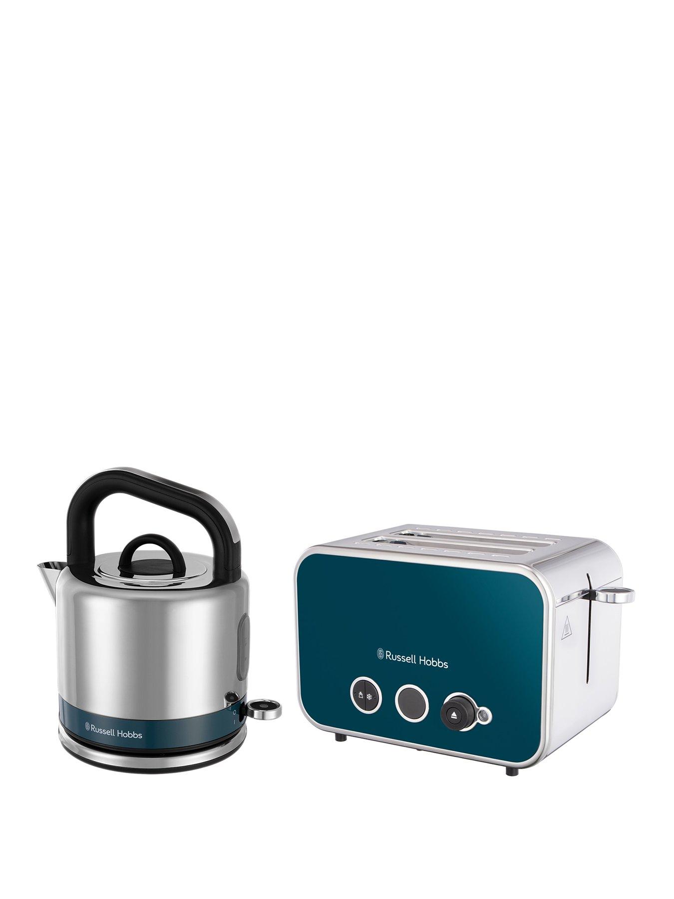 Russell Hobbs Distinctions Kettle and 2Slice Toaster Bundle Ocean
