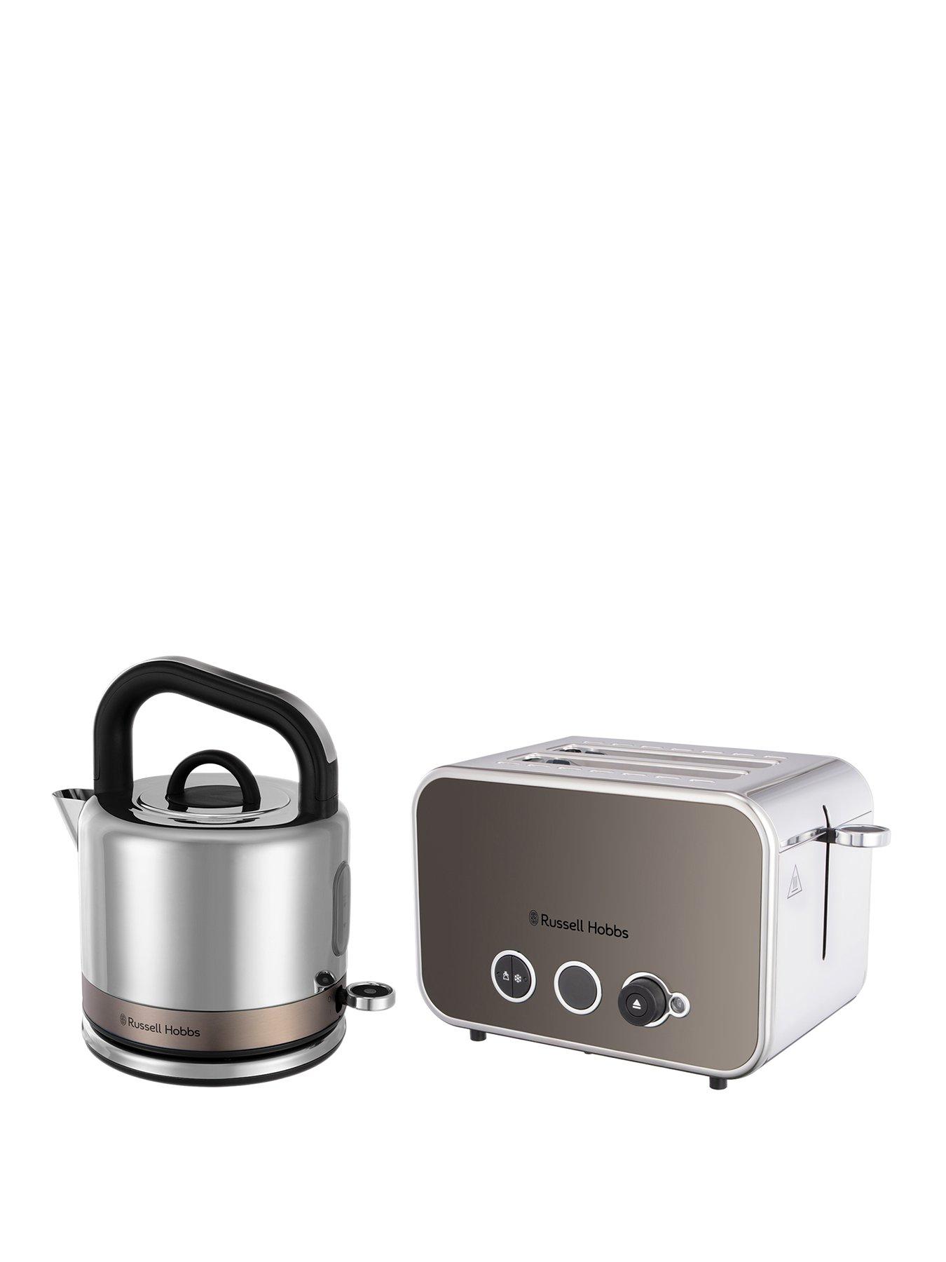 Russell Hobbs Distinctions Kettle and 2-Slice Toaster Bundle