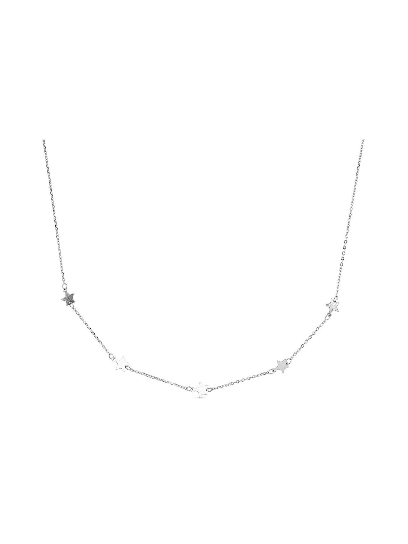 Sterling silver star choker on sale necklace