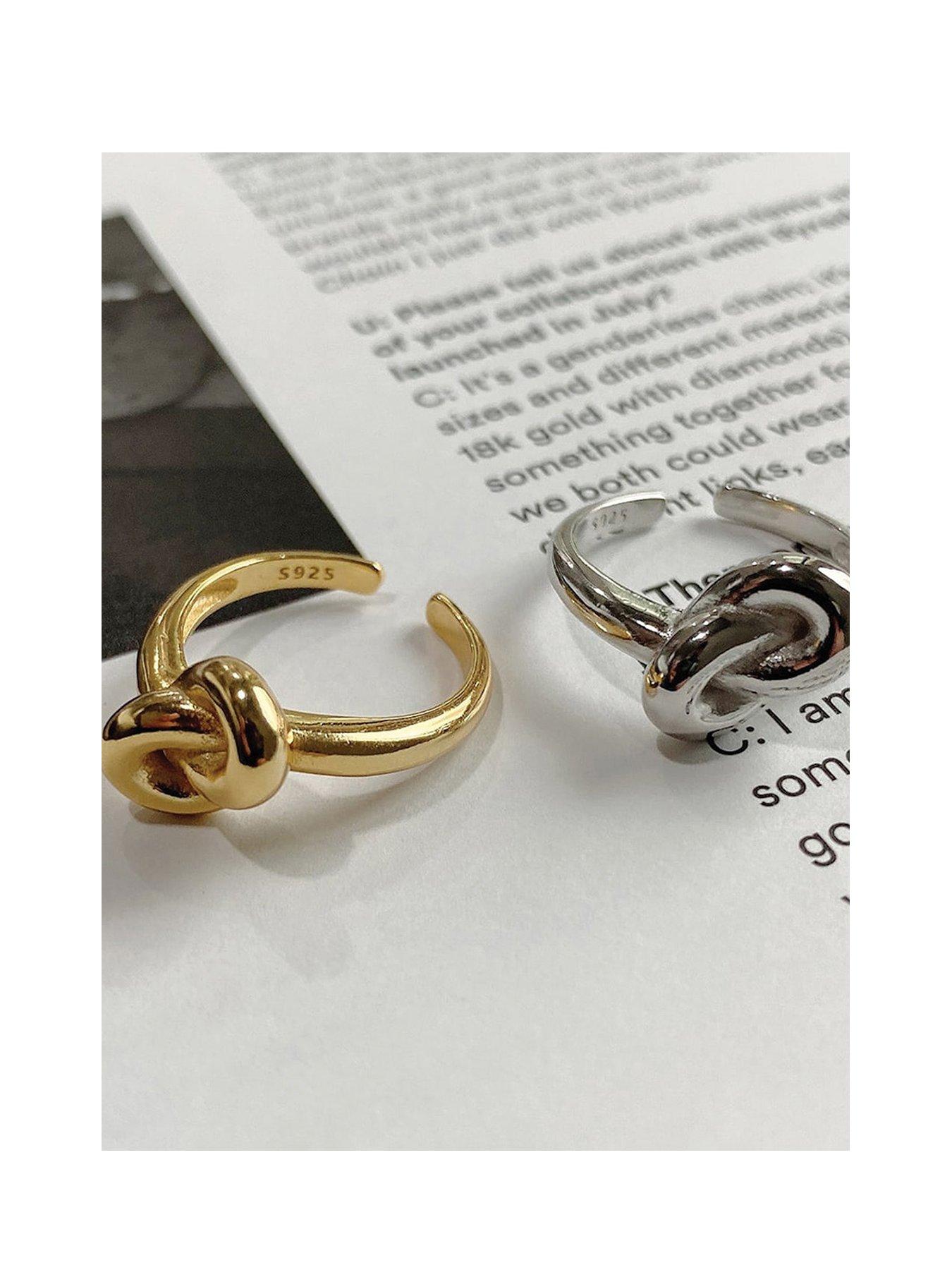 Image 3 of 7 of Elk & Bloom 18K Gold Plated Knot Ring