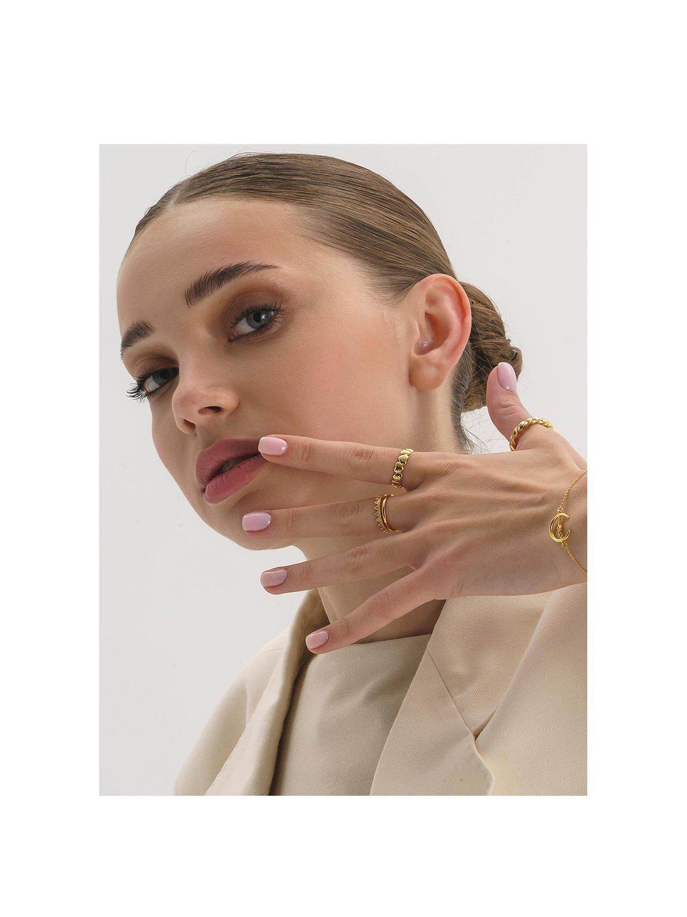  image of elk-bloom-14k-gold-plated-twist-band-ring