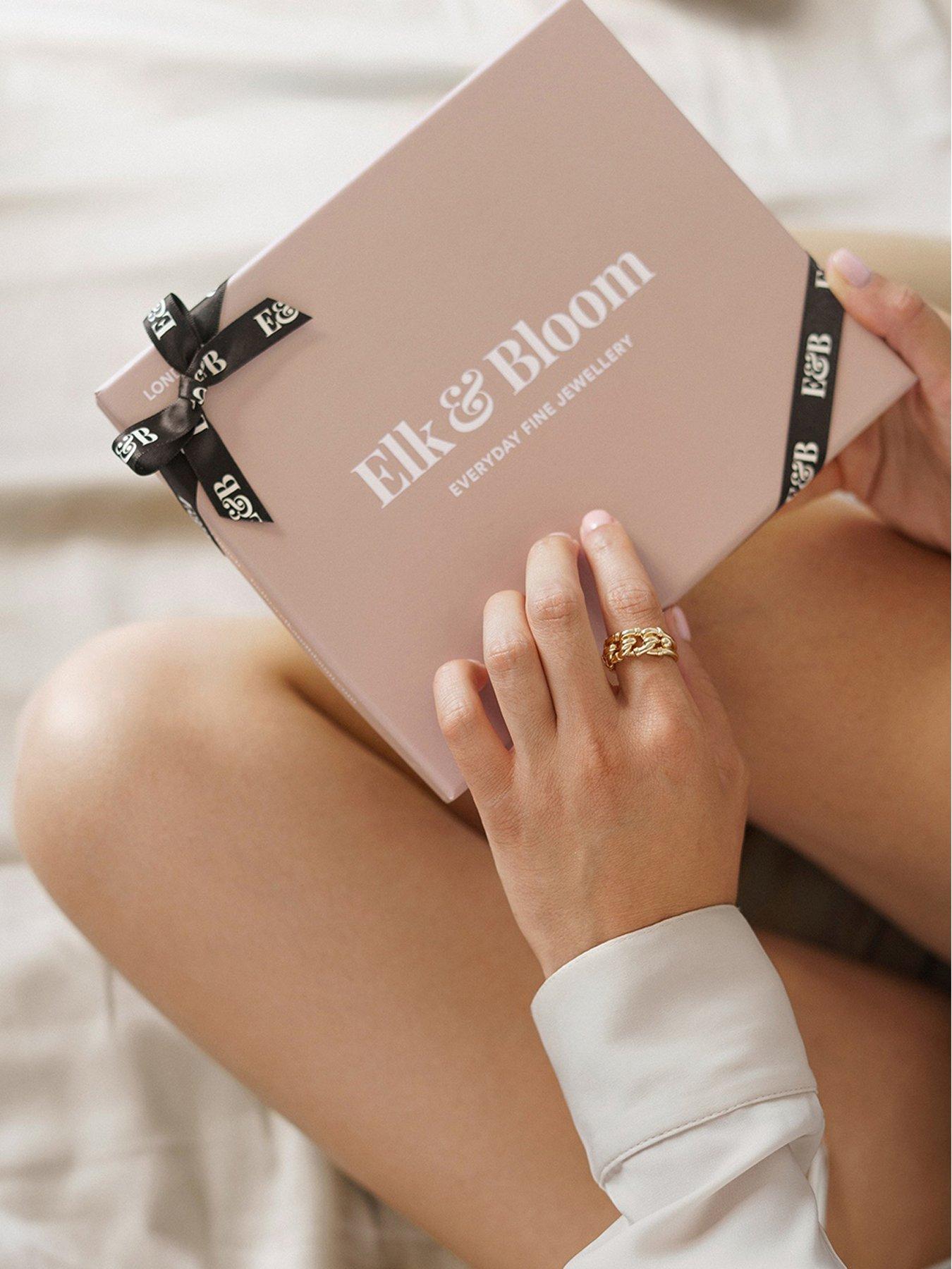  image of elk-bloom-14k-gold-plated-twist-band-ring