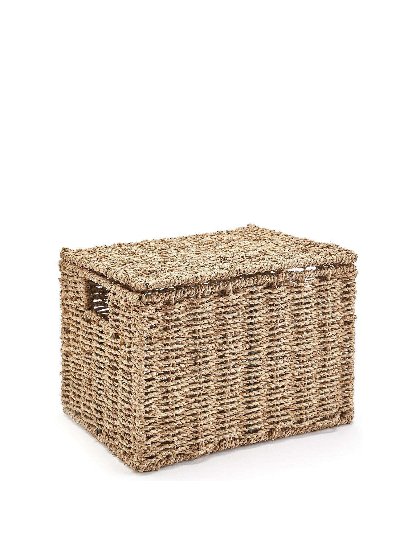  image of very-home-lidded-storage-basket-20cm