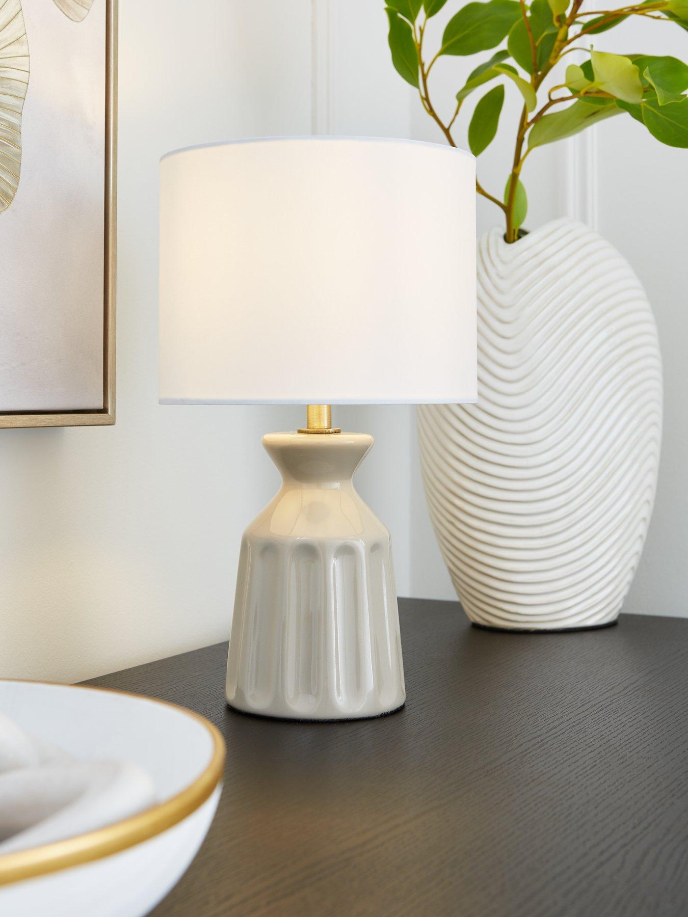 undefined Ceramic Carved Table Lamp