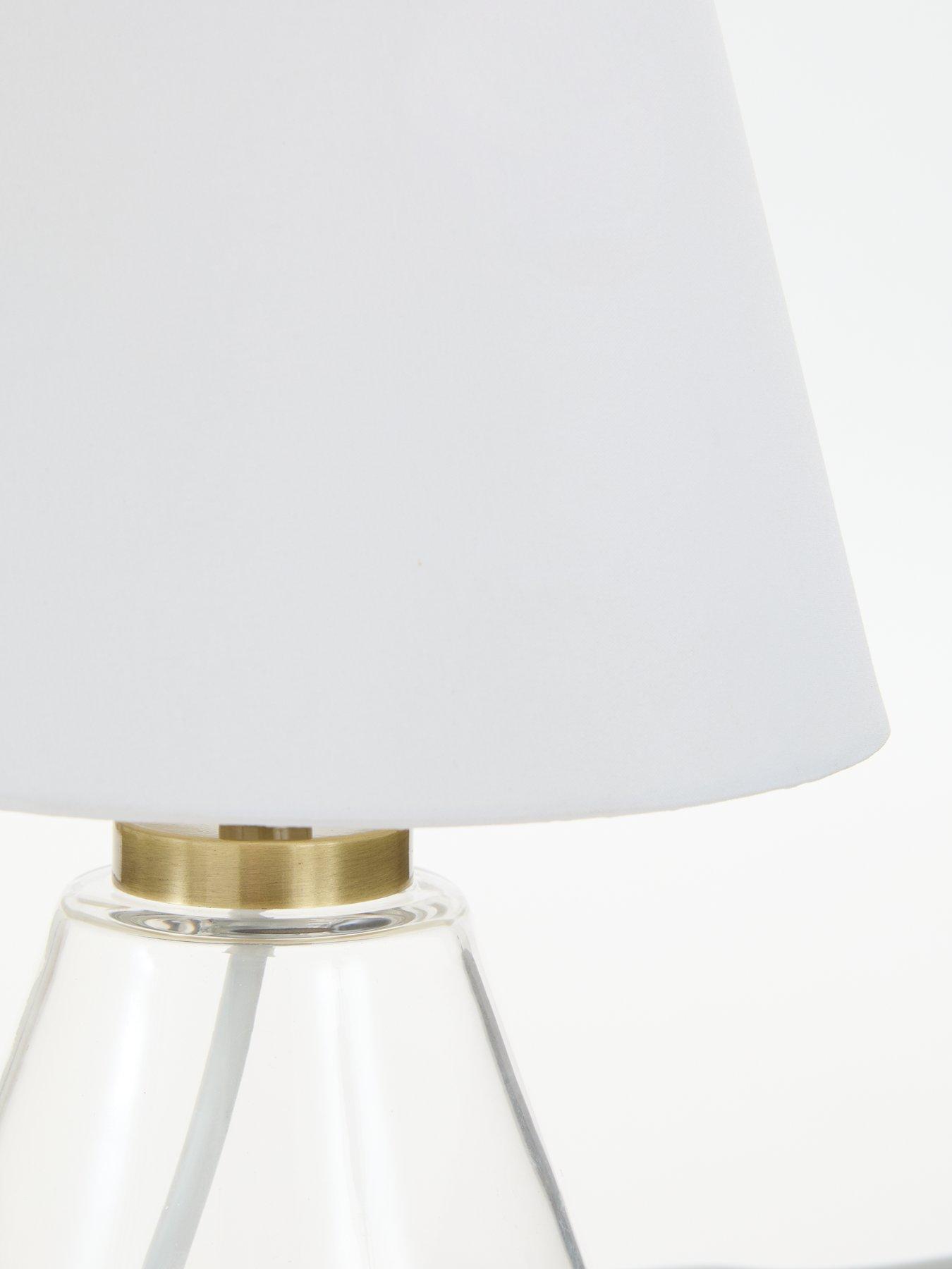 Image 4 of 6 of Very Home Conical Glass Table Lamp 23cm