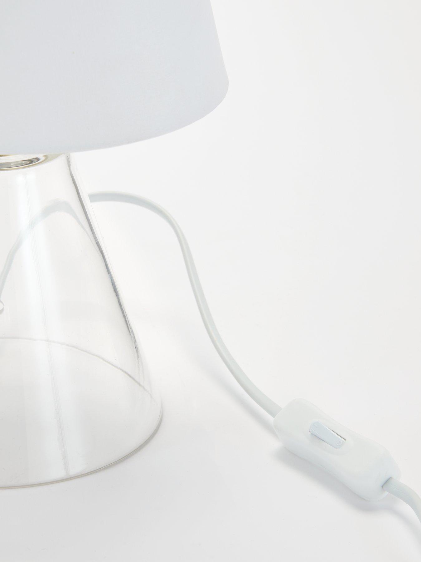 Image 5 of 6 of Very Home Conical Glass Table Lamp 23cm