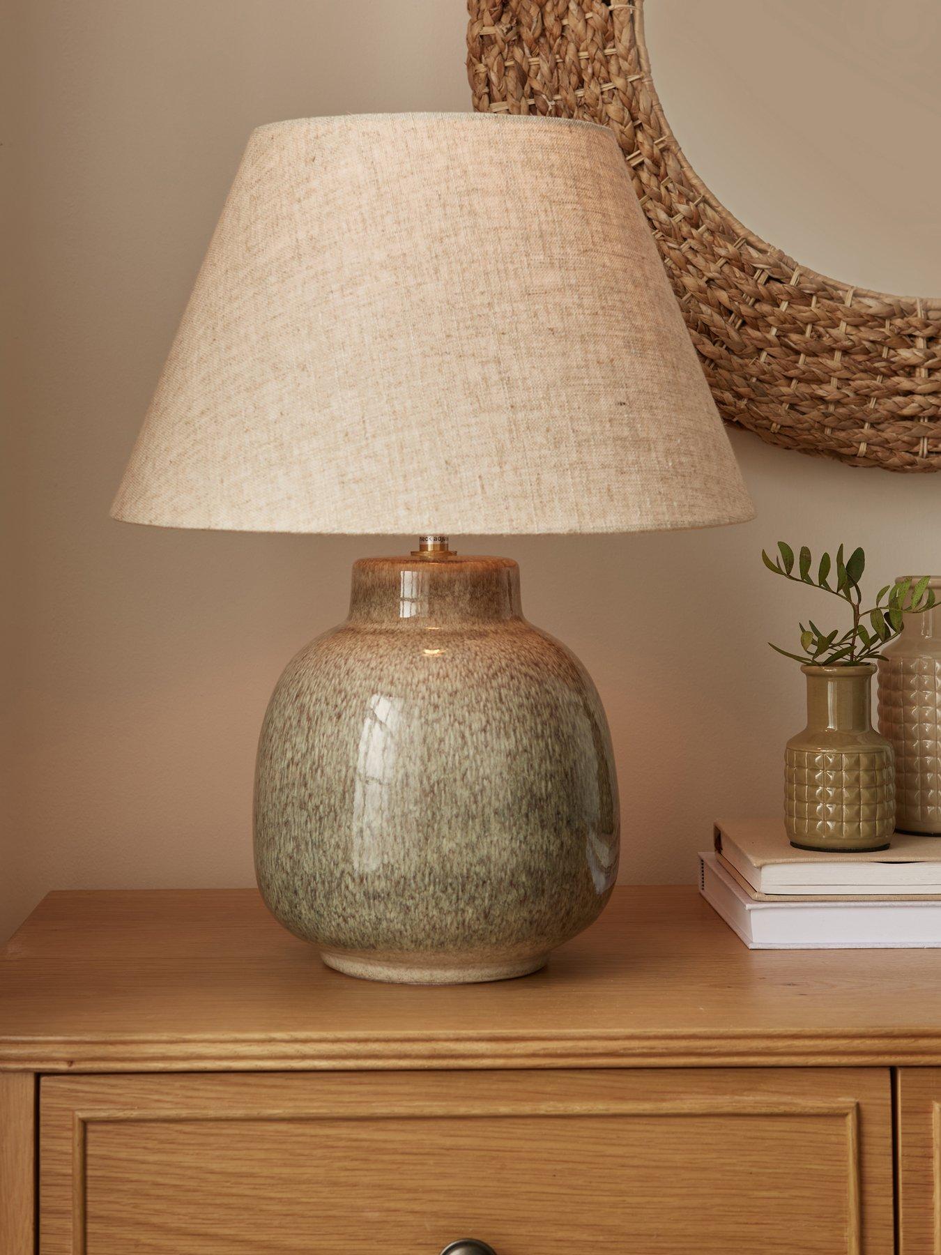 The Very Collection Ceramic Ombre Table Lamp with Tapered Shade