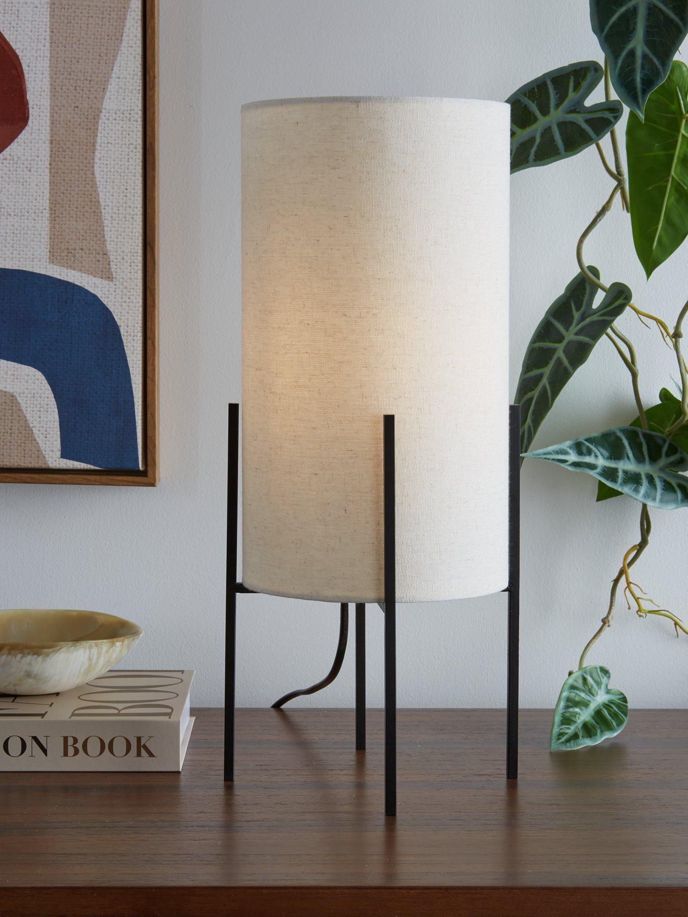 The Very Collection Vessel Table Lamp with Linen Shade