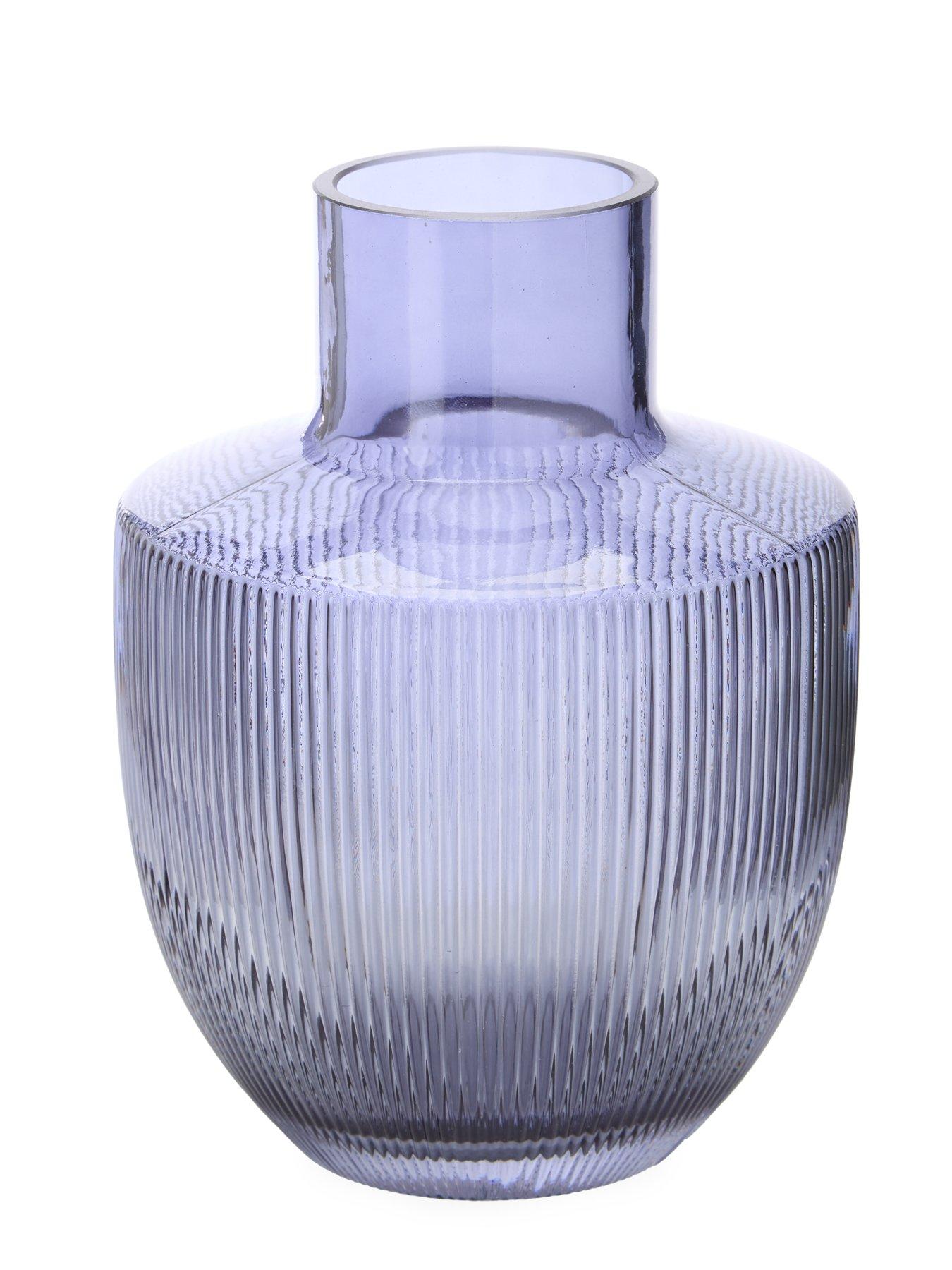  image of the-very-collection-ribbed-run-vase-blue