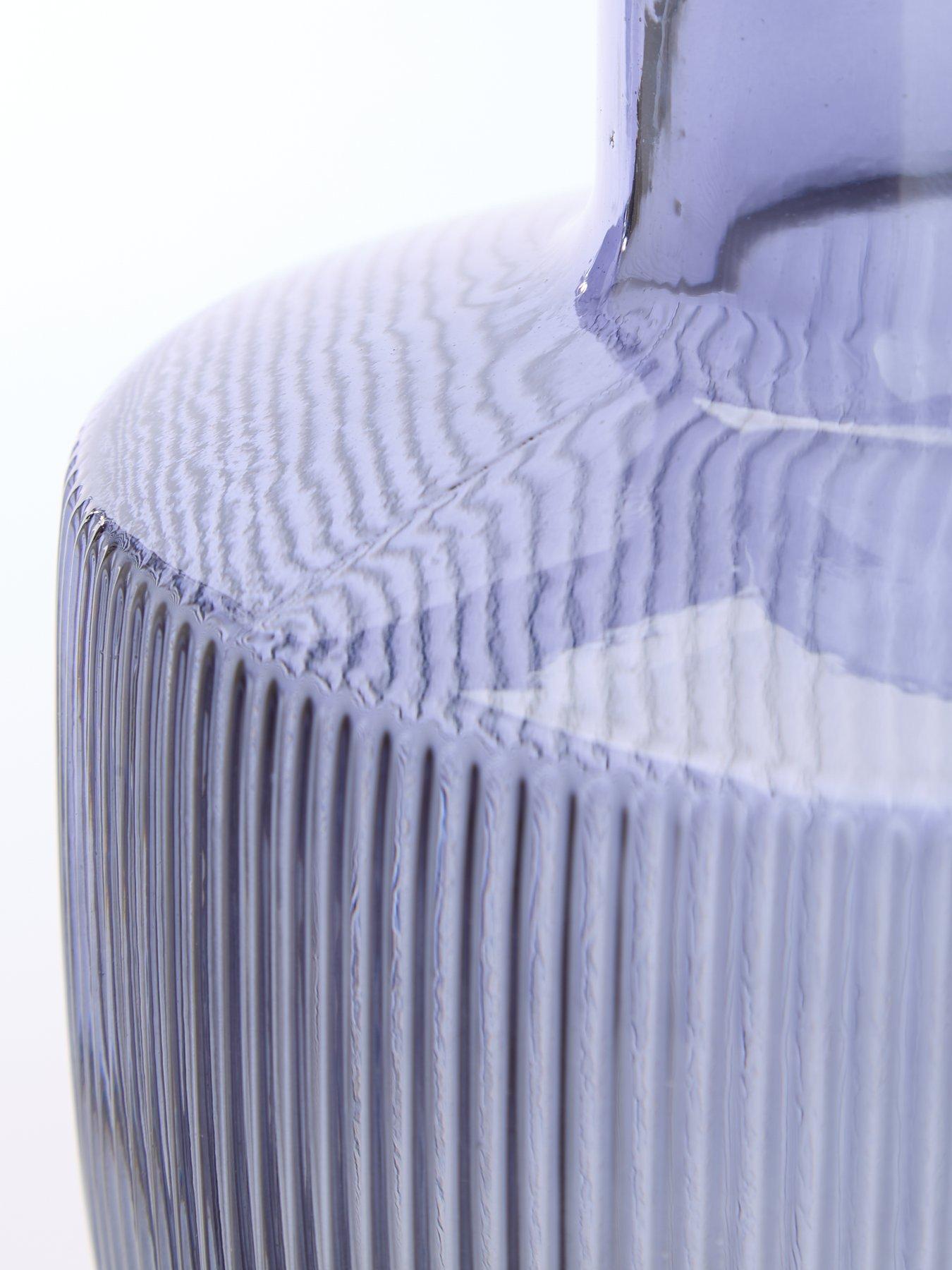  image of the-very-collection-ribbed-run-vase-blue